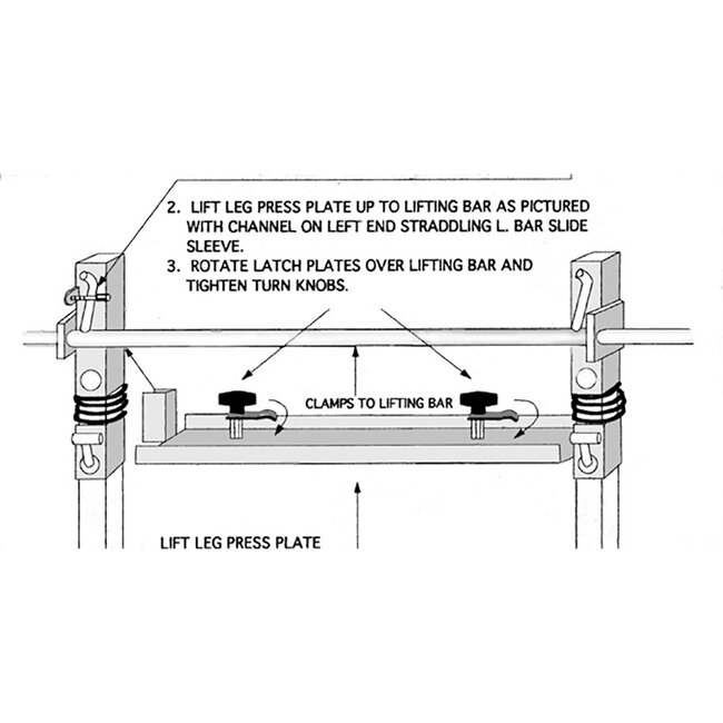 Ironmaster Leg Press Attachment for IM2000/IM3000
