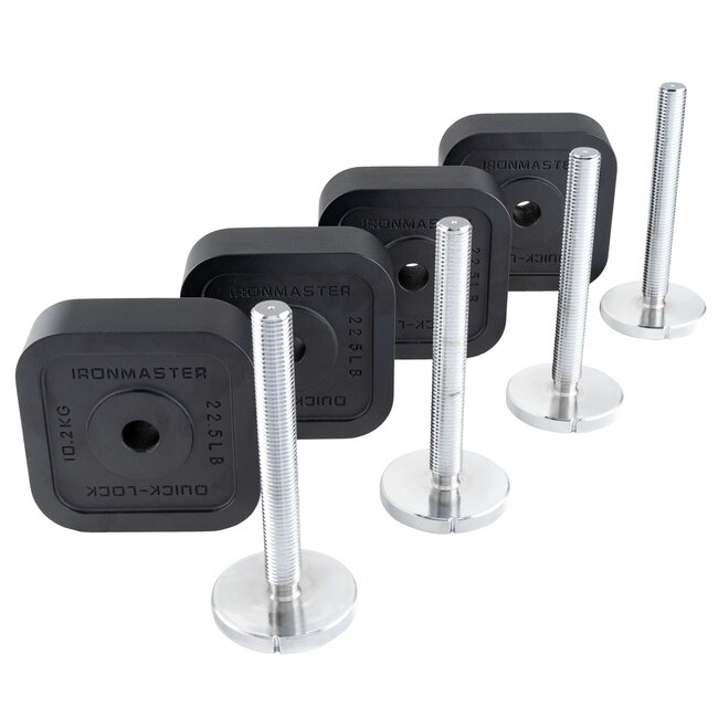 Ironmaster Quick-Lock Dumbbell Add-On Kit - 74.8 kg (165lbs) Accessories for Quick-Lock Adjustable Dumbbell