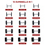 Ironmaster Quick-Lock Adjustable Dumbbell Set - 34 KG  (1 x 34 KG Dumbbell)