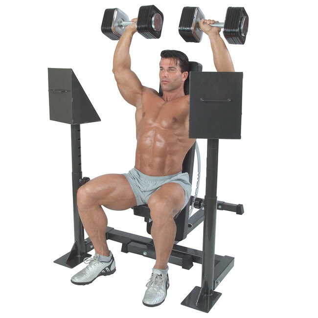 Ironmaster Spotting Stand Base met dumbbellhouders