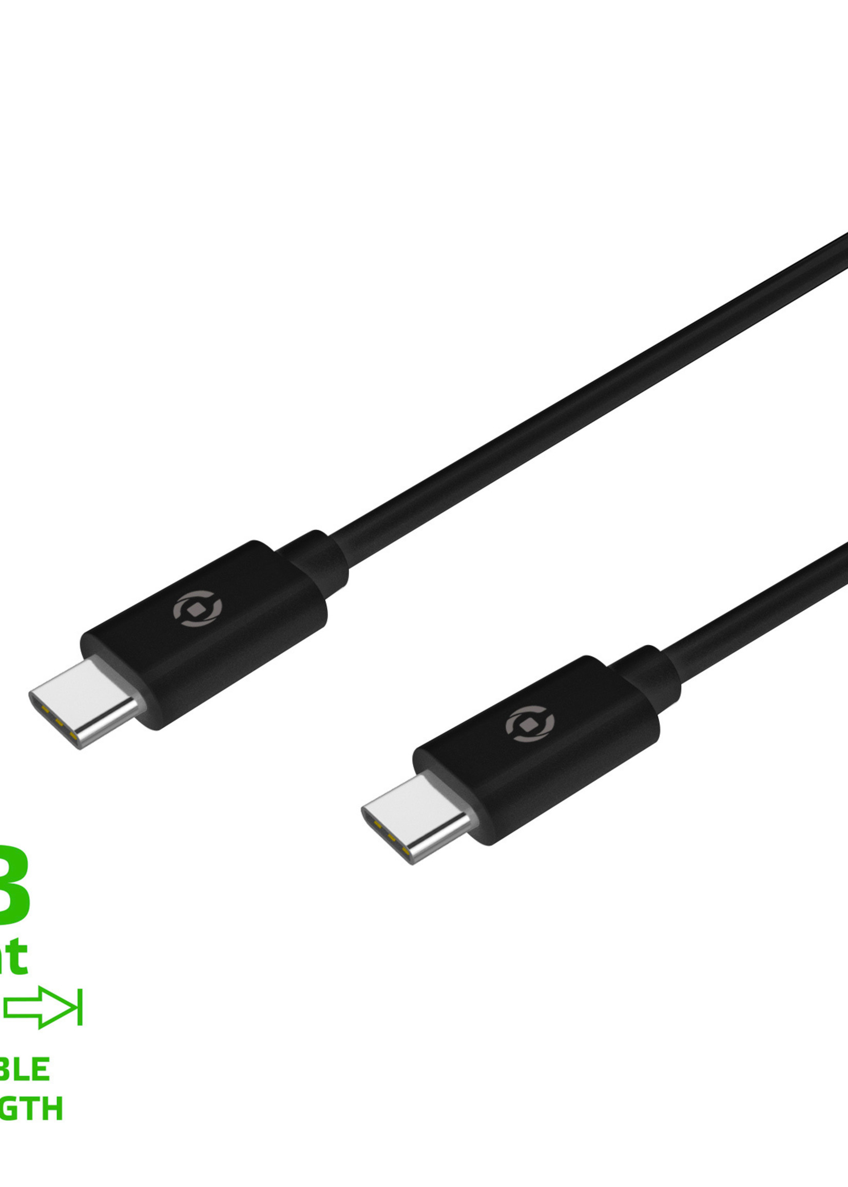 Celly USBCUSBCPD3M - USB-C naar USB-C kabel 60W