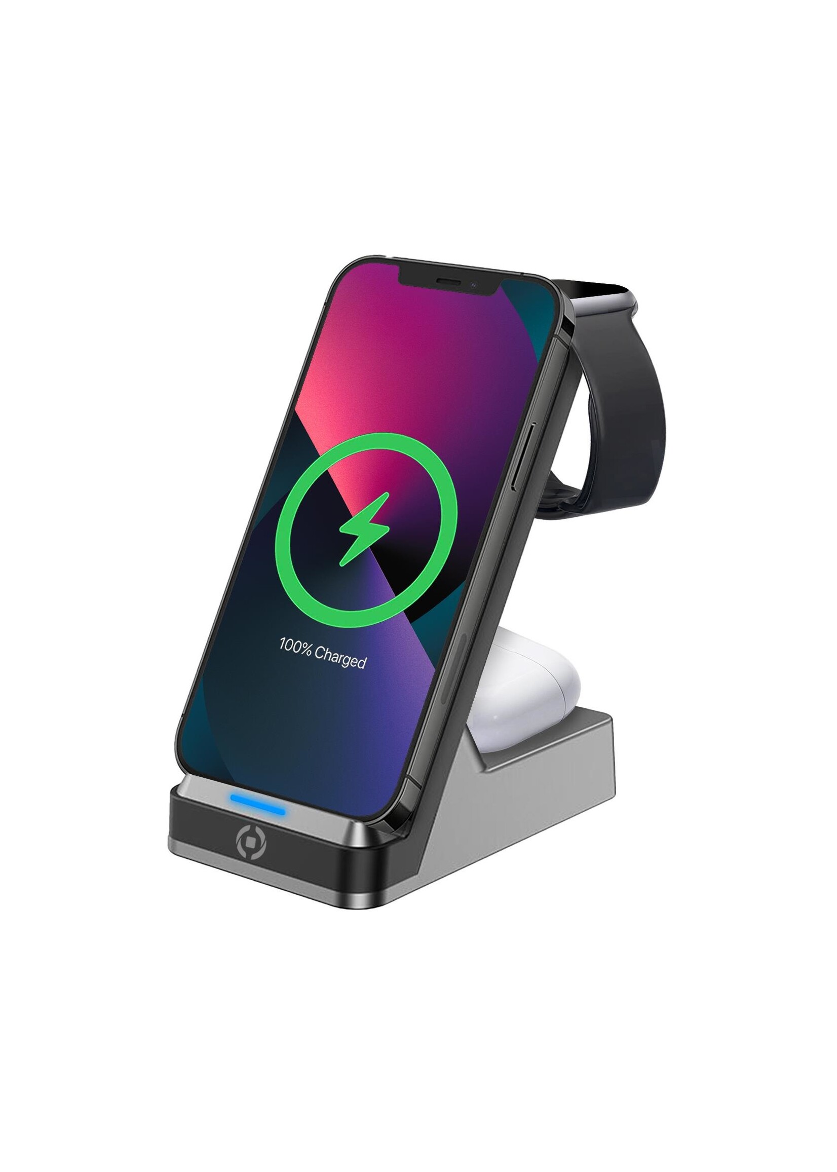 Celly Wireless Charger - WLSTAND3IN1 - Wireless Fast Charger 15W