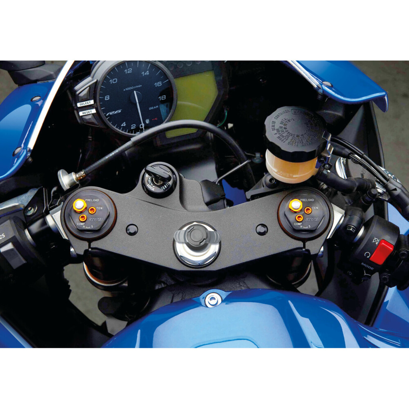 Optiline Titan stuurpen, voorvorkbevestiging voor motorfietsen
