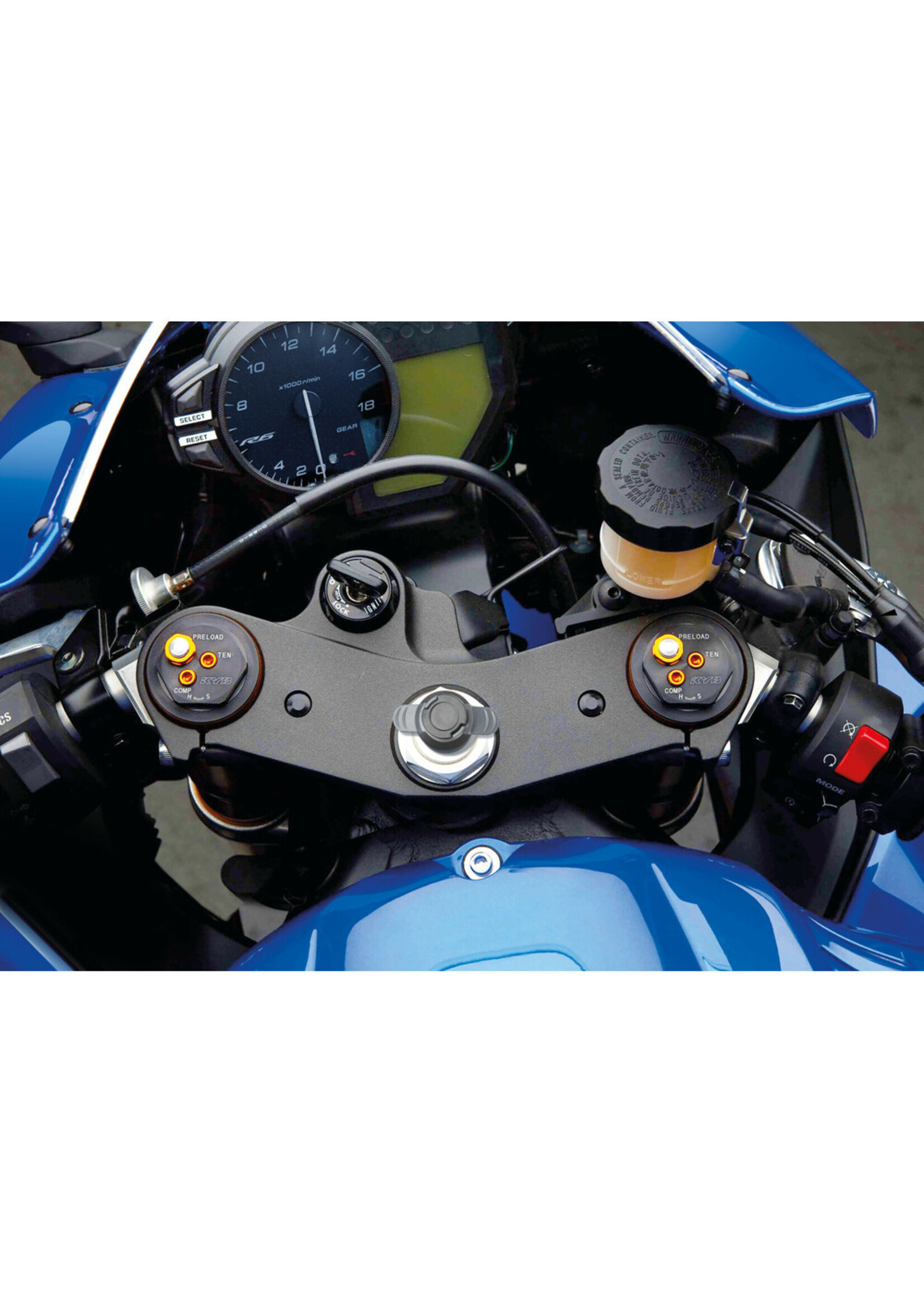 Optiline Titan stuurpen, voorvorkbevestiging voor motorfietsen