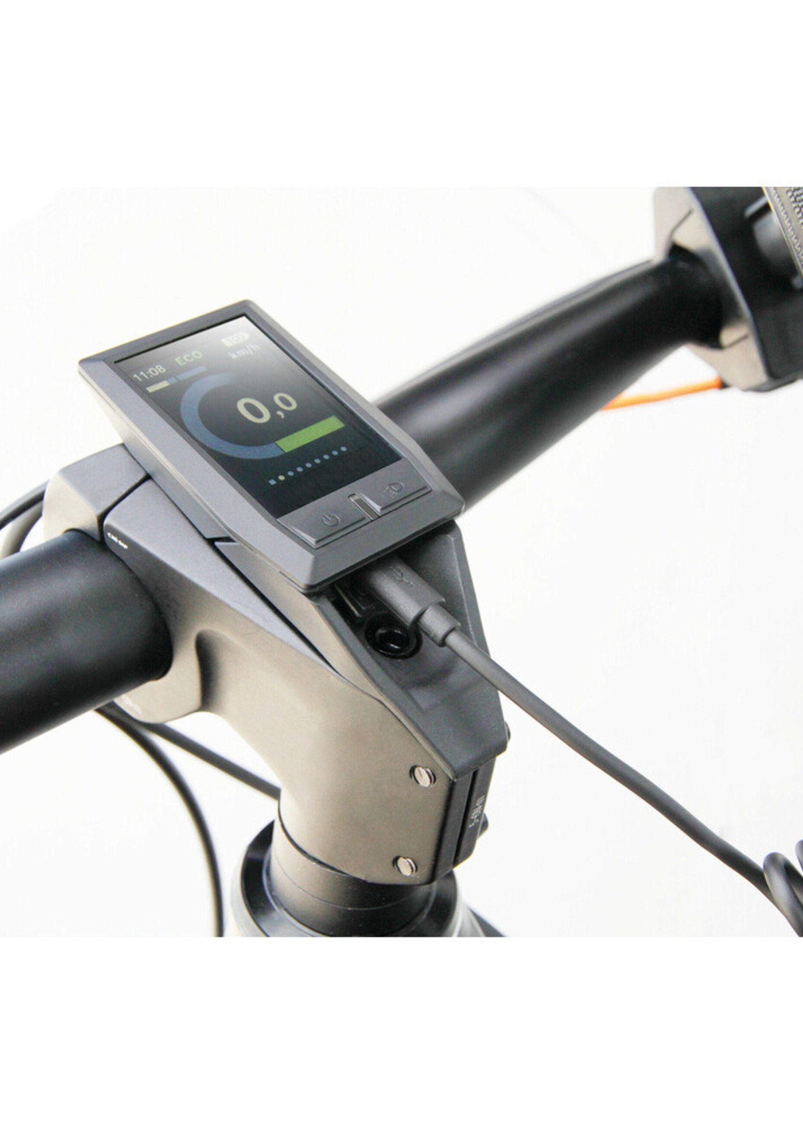 Optiline Krulkabel voor Ebike, Micro Usb > Type C