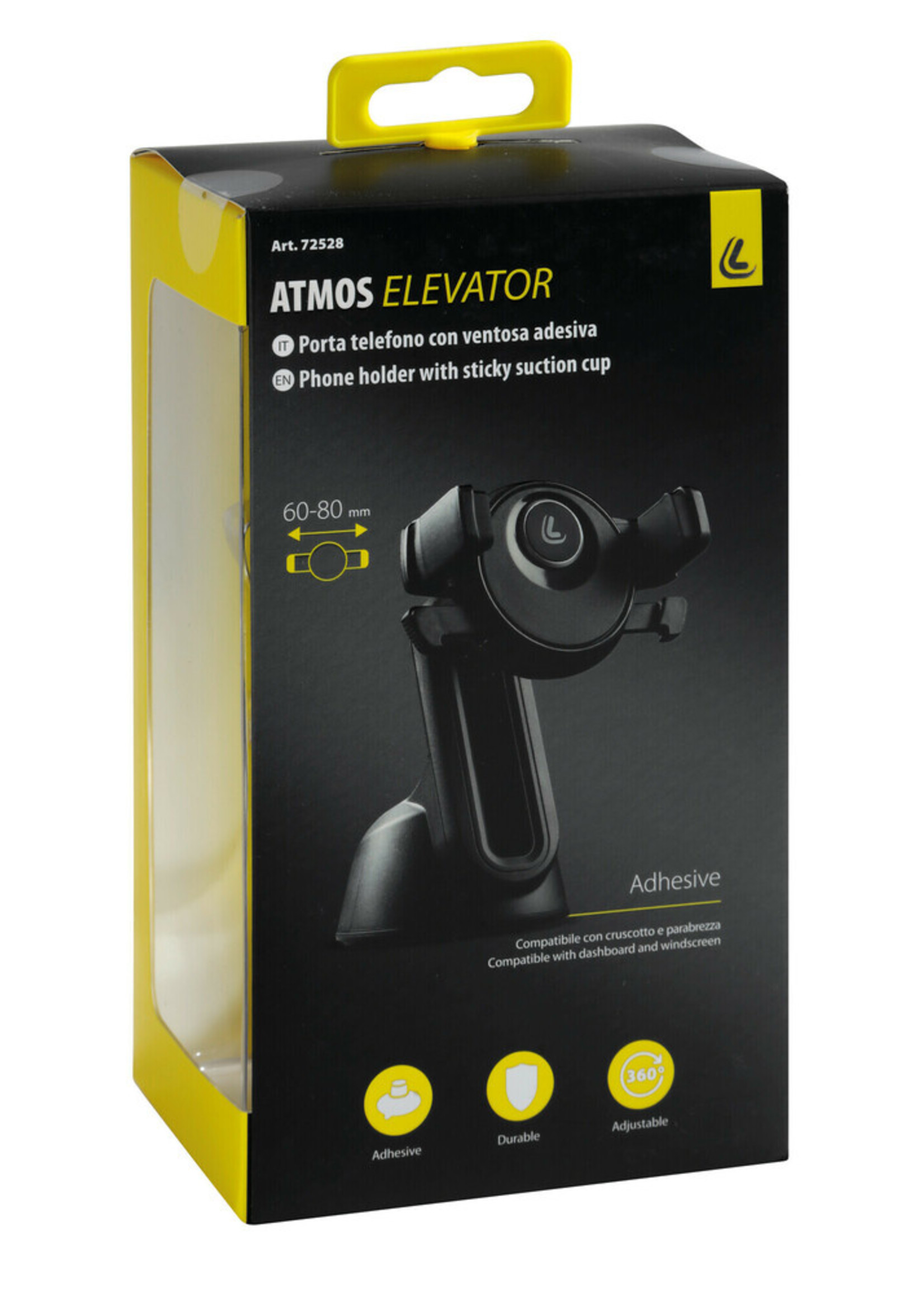 Optiline Atmos Elevator, phone holder with sticky suction cup