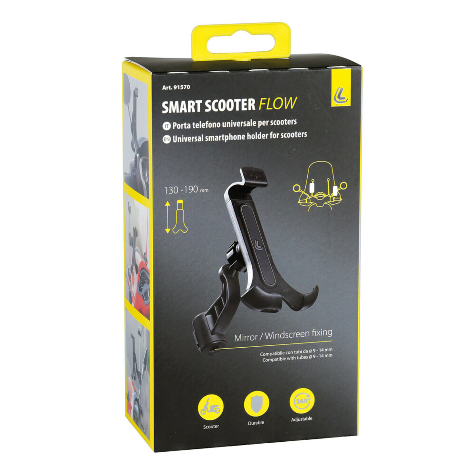 Optiline Smart Scooter Flow, universele smartphonehouder voor scooter