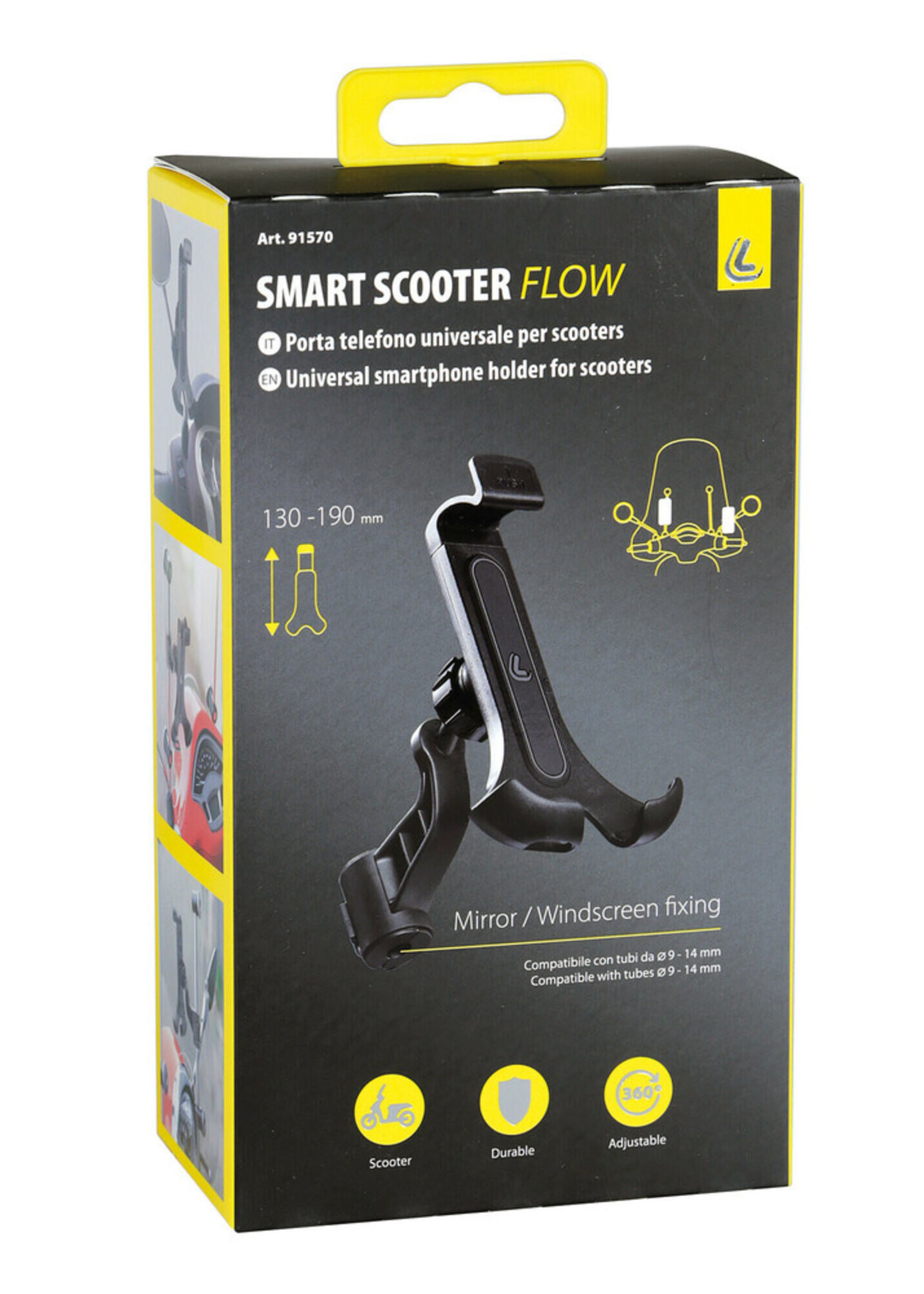 Optiline Smart Scooter Flow, universele smartphonehouder voor scooter