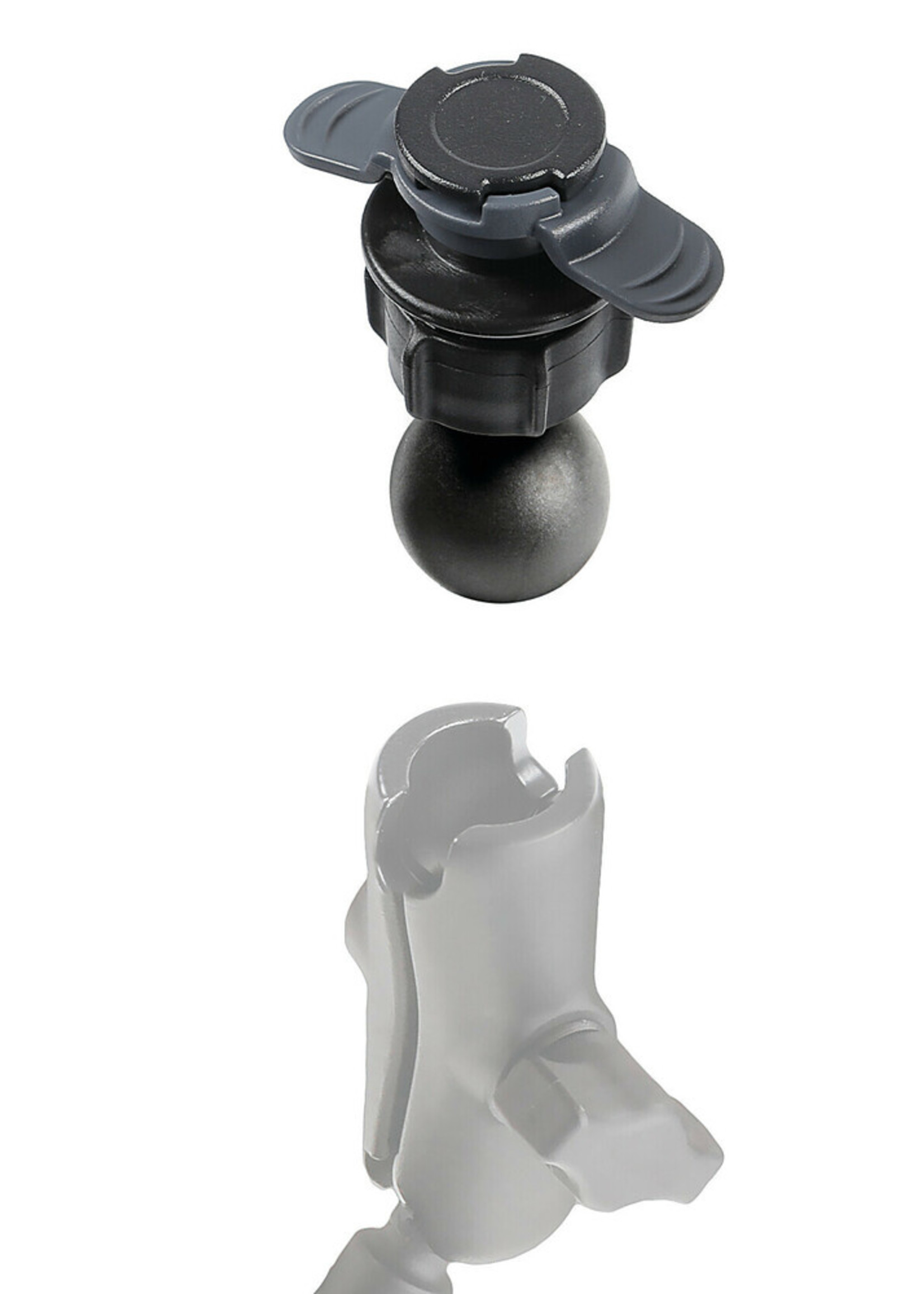 Optiline Titan kogelkop, DuoLock-connector met 25 mm / 1” kogel