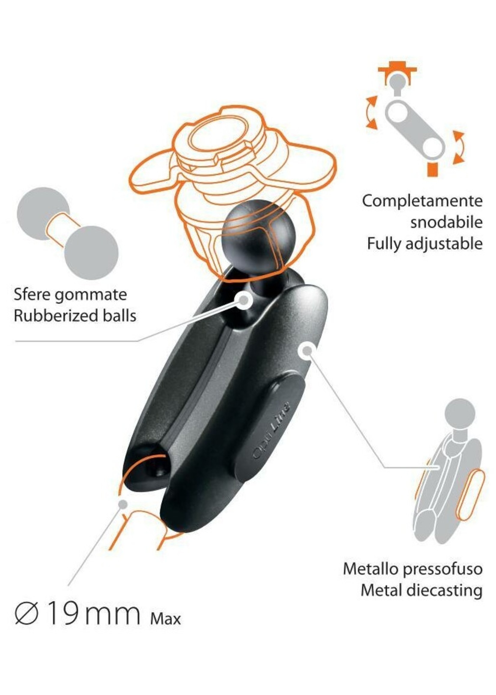 Optiline Titan Orbit, gelede verlengarm voor Titan mounts