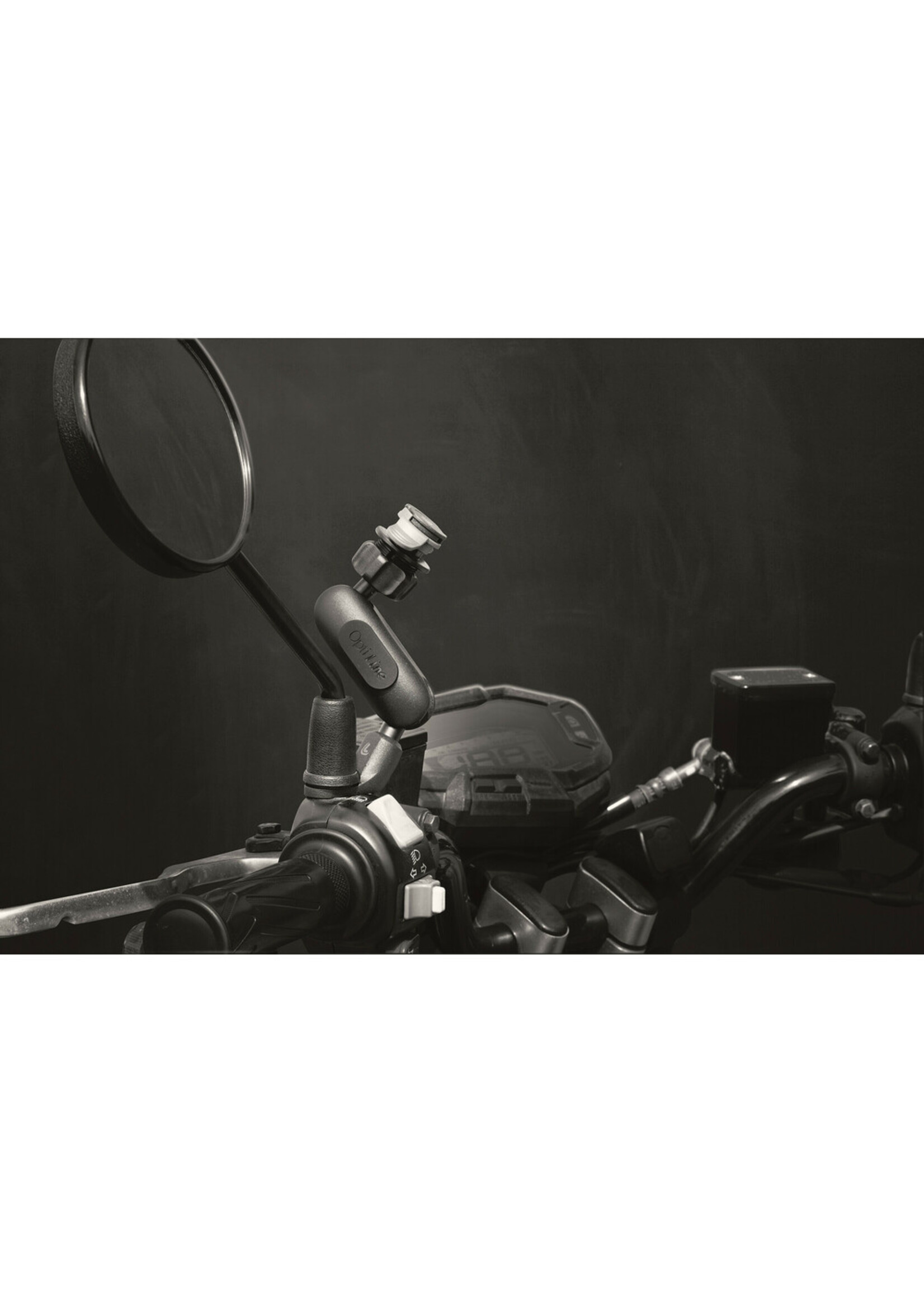 Optiline Titan Pole Orbit, spiegel of door middel van een schroefbevestiging