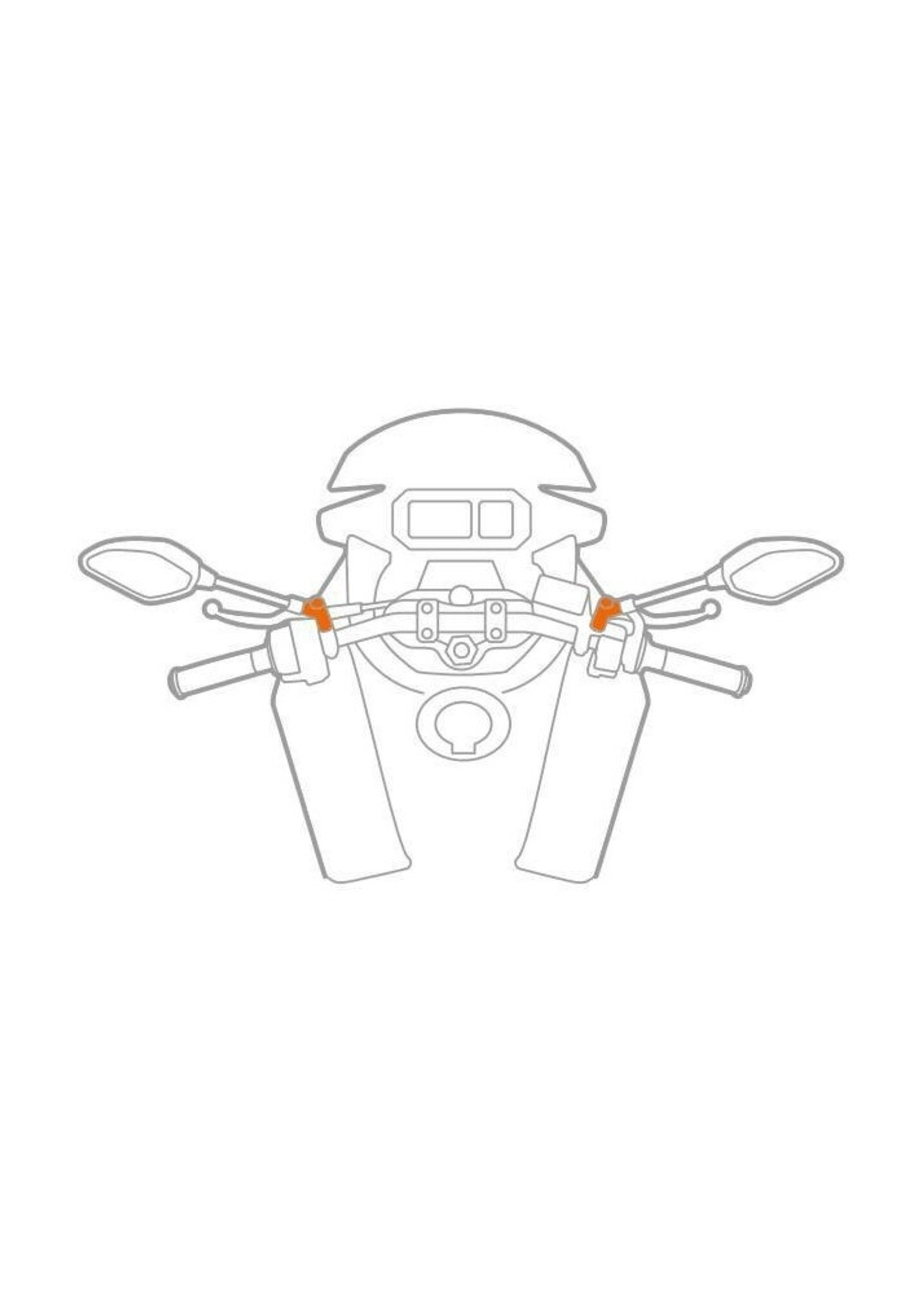 Optiline Titan Pole Orbit, spiegel of door middel van een schroefbevestiging