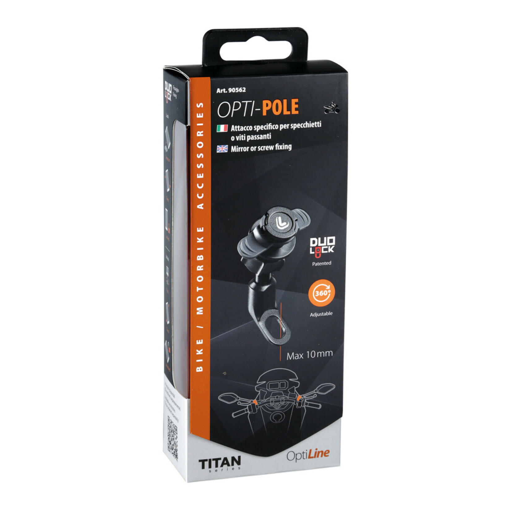 Optiline Titan Pole, mirror or screw mount
