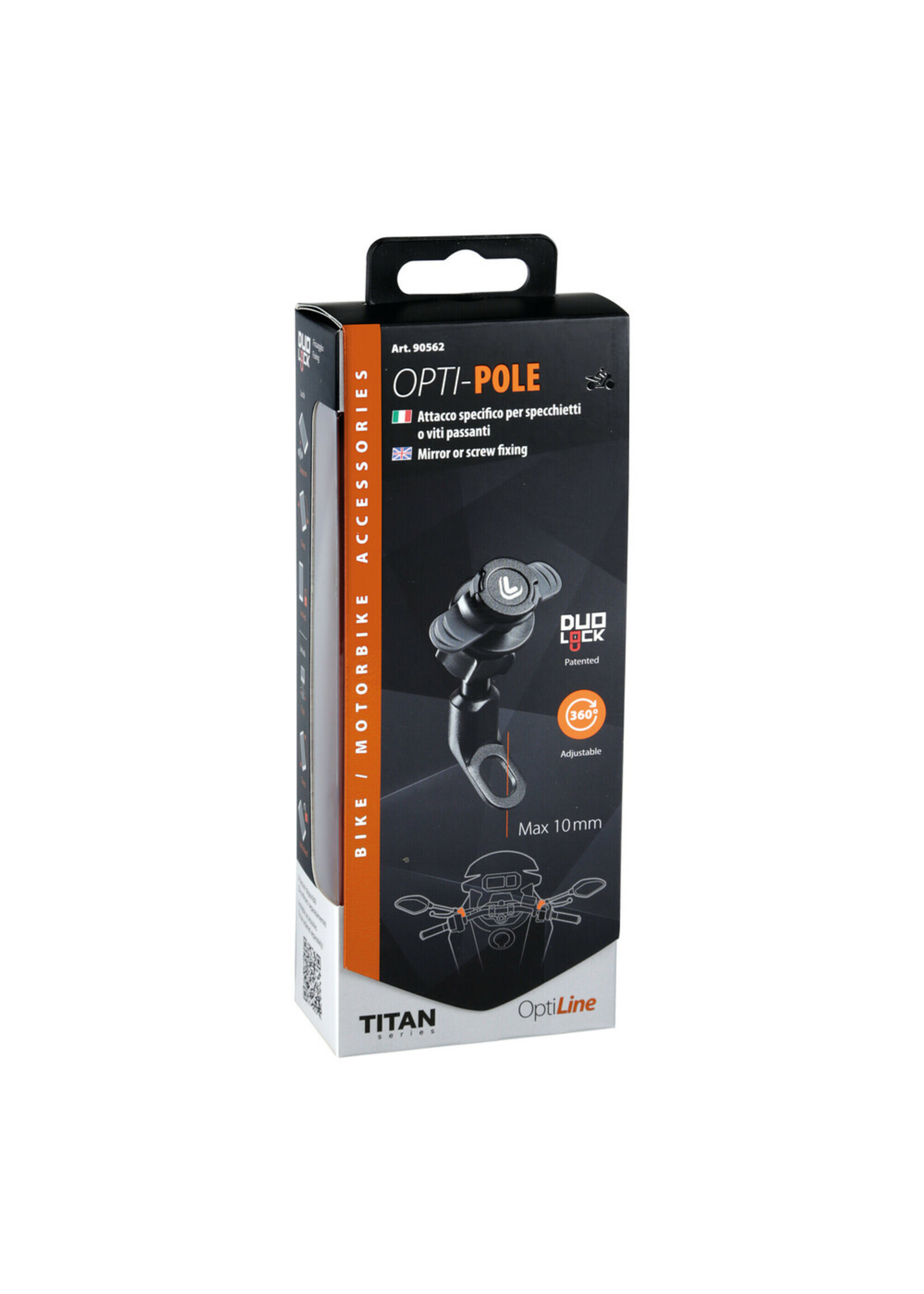 Optiline Titan Pole, mirror or screw mount