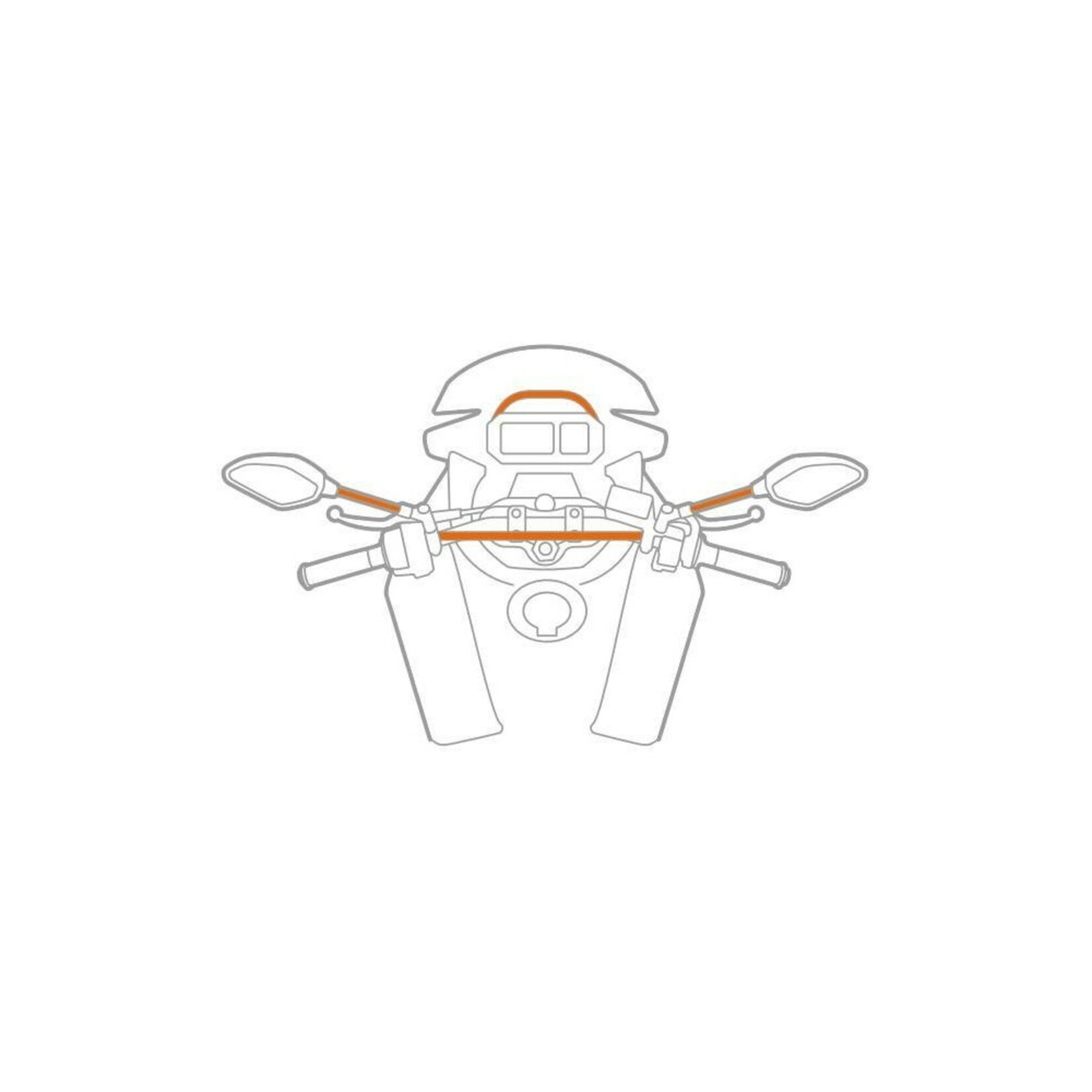 Optiline Titan Bar, mirror and crossbar mount