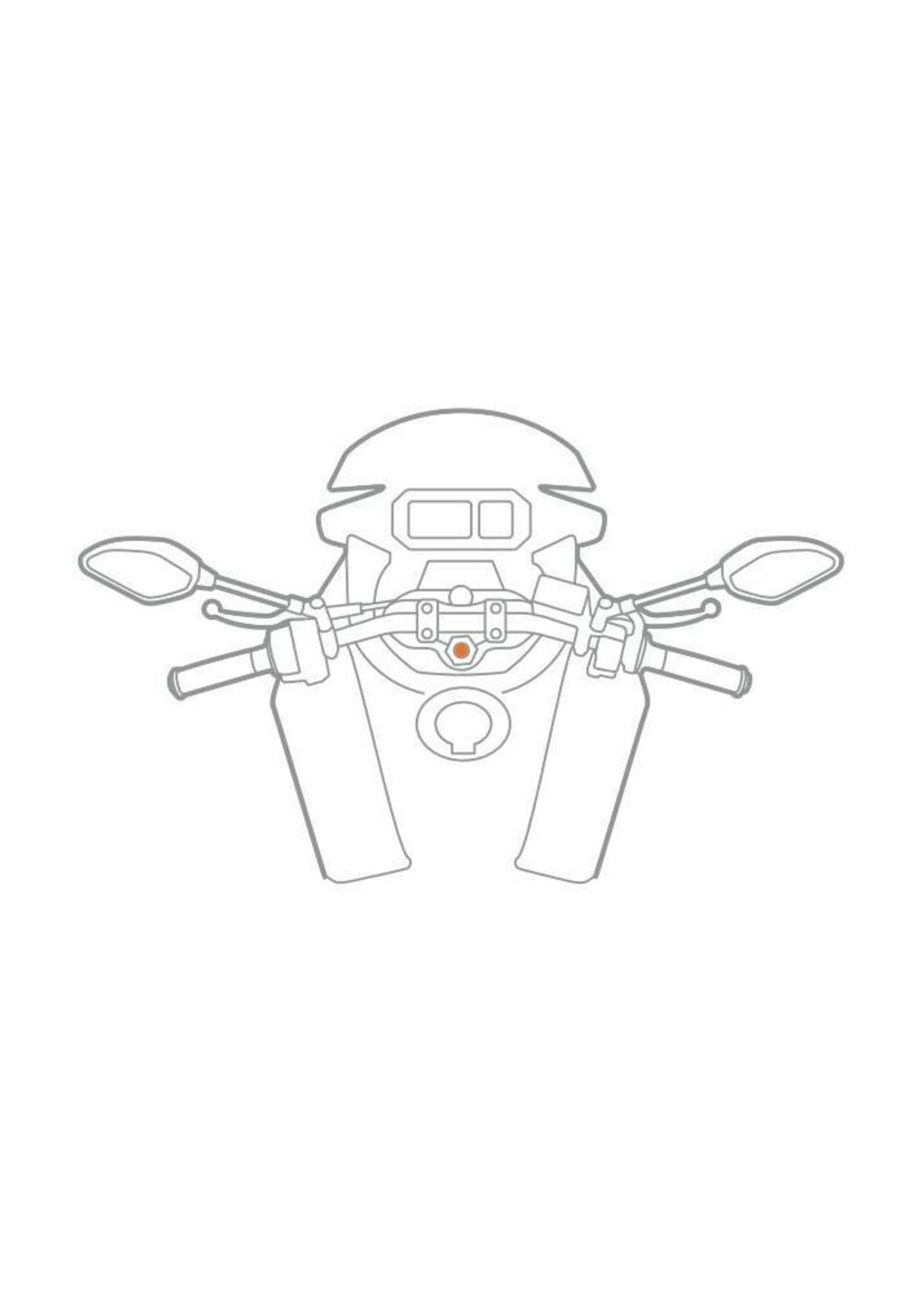 Optiline Motor stuurbuisbevestiging - Ø 20,3-24,5 mm