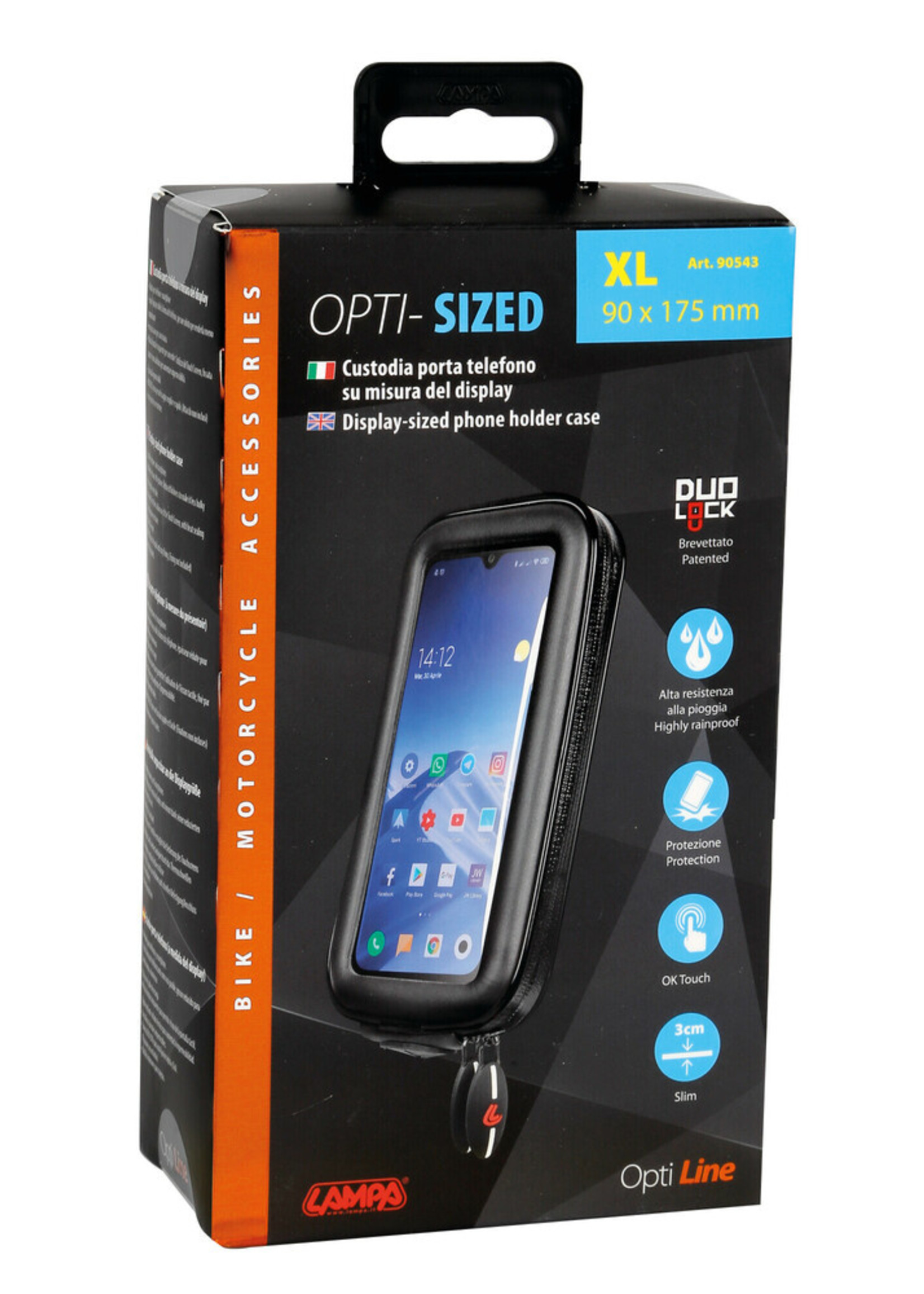 Optiline Universeel hoesje in displayformaat voor smartphone - XL - 90x175 mm