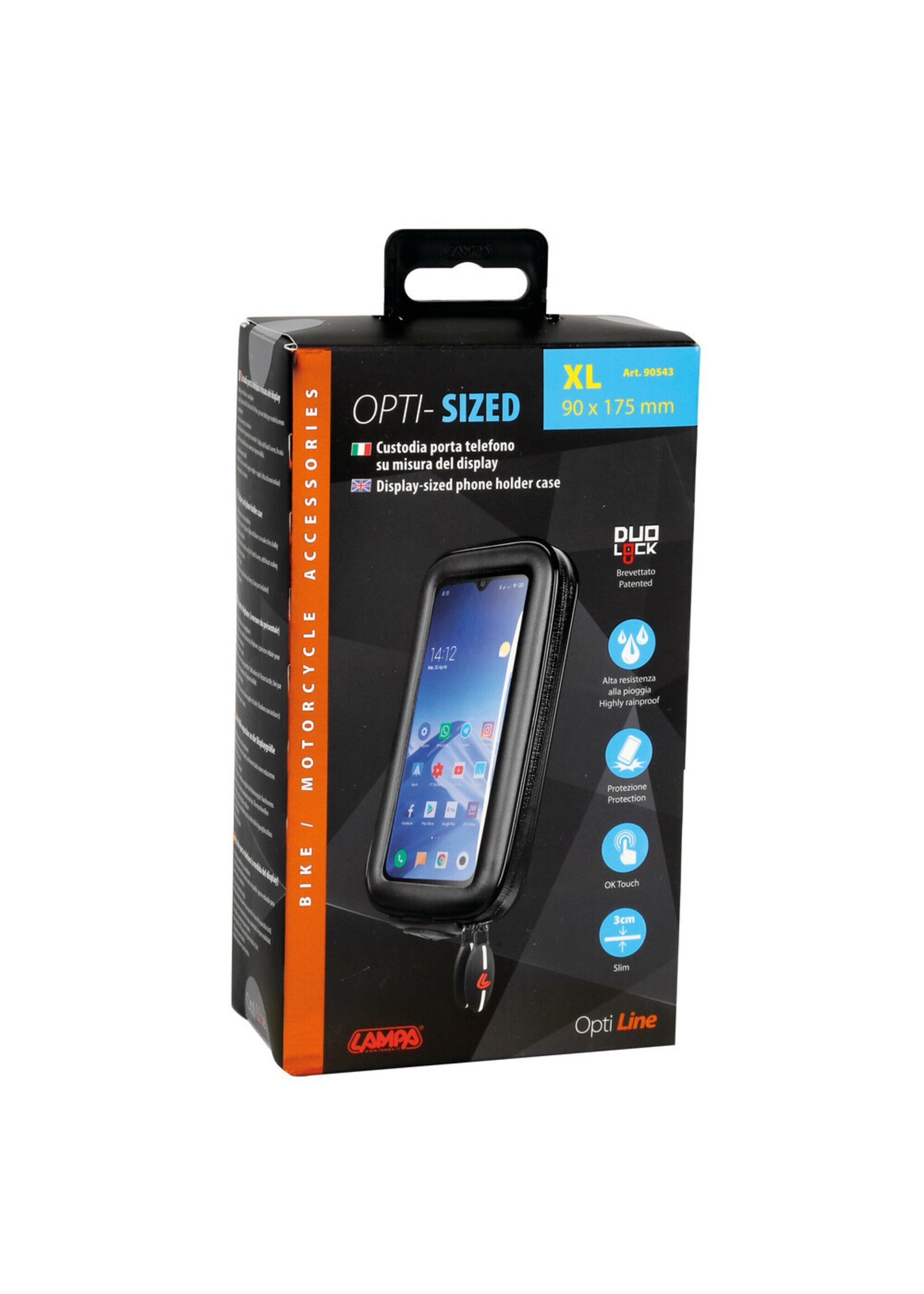 Optiline Universeel hoesje in displayformaat voor smartphone - XL - 90x175 mm