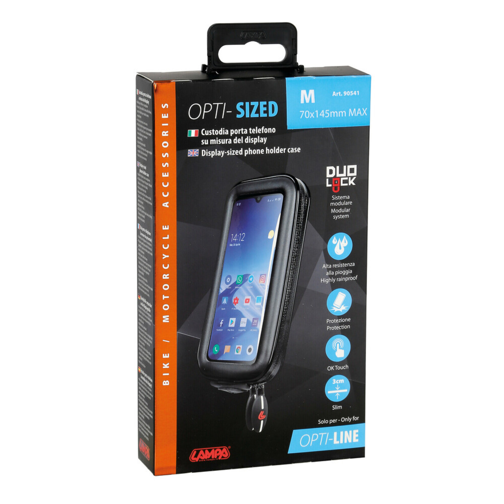 Optiline Sized, display-sized universal case for smartphone - M - 70x145 mm