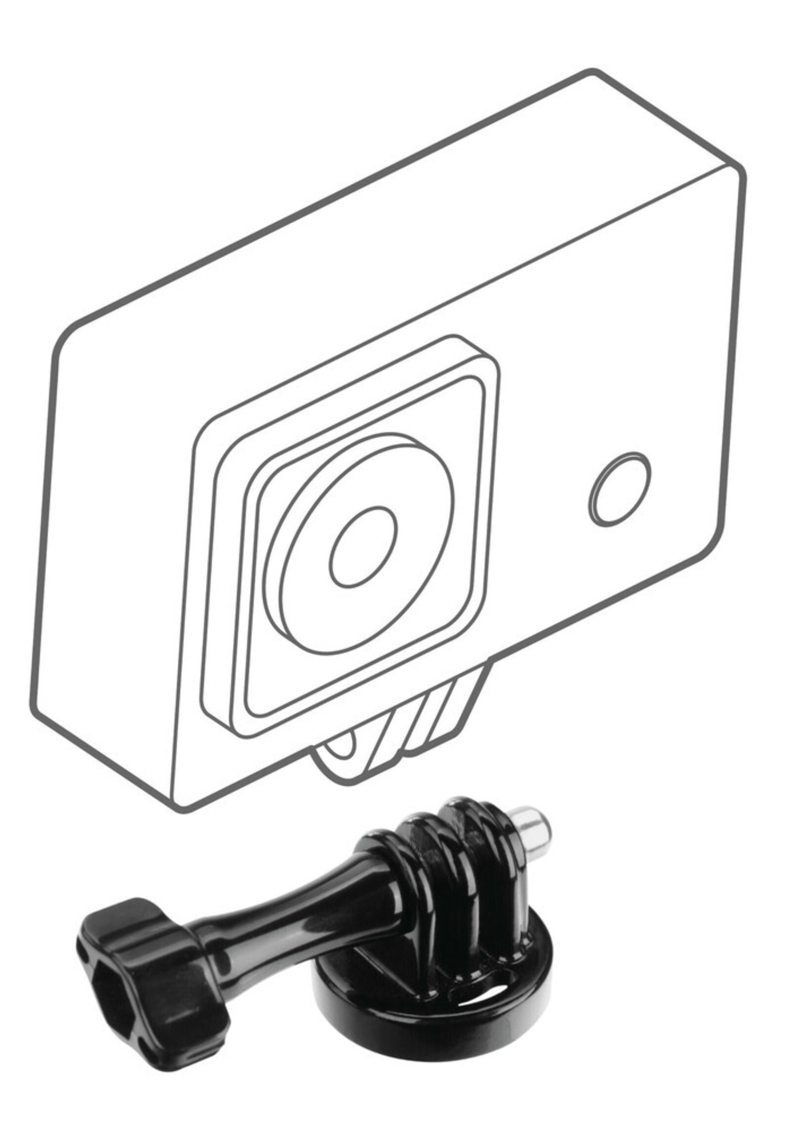 Optiline Action Cam, bevestigingsbasis voor action cam