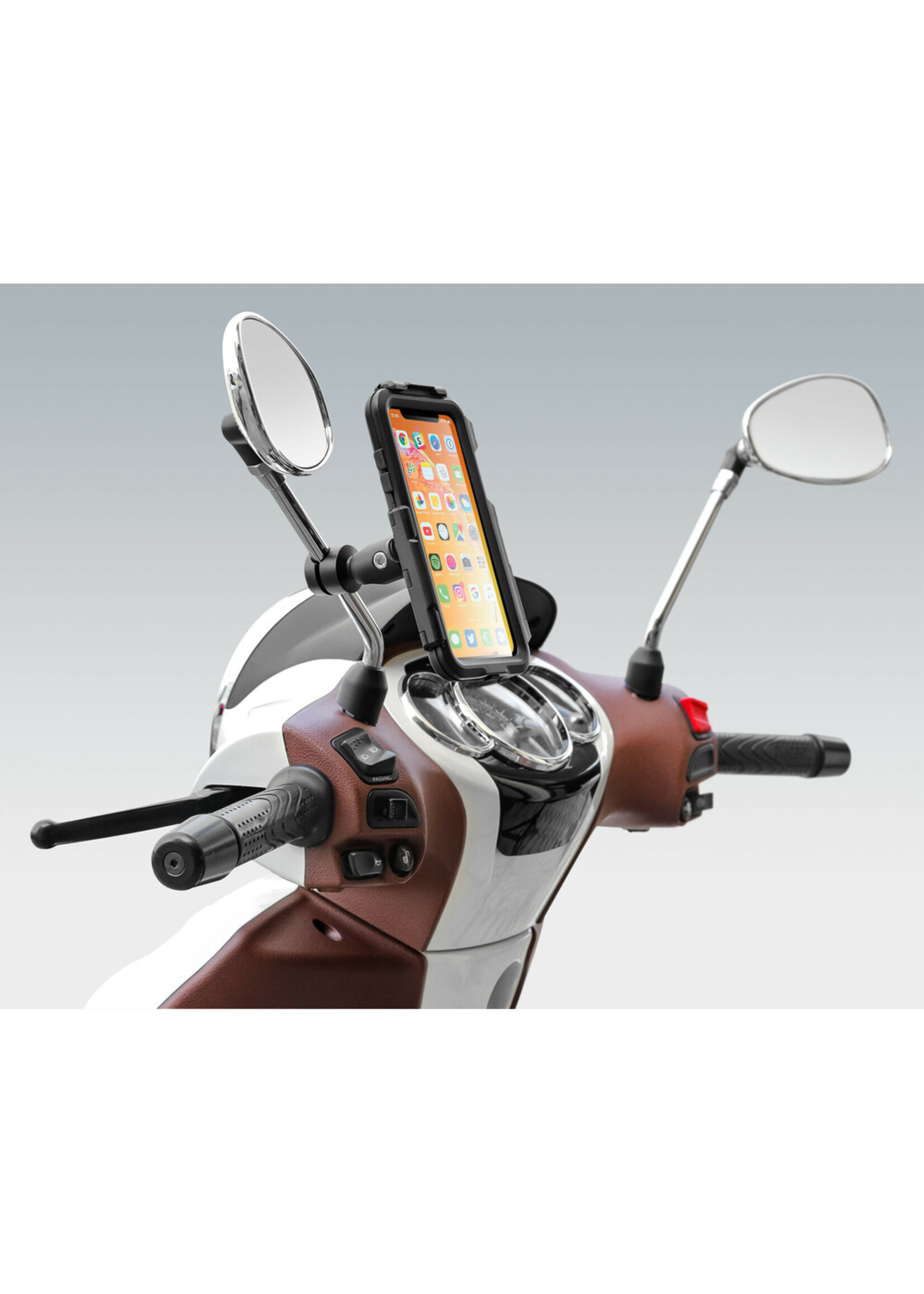 Optiline Opti-Mirror Mirror and crossbar mount with Ø 9-14 mm