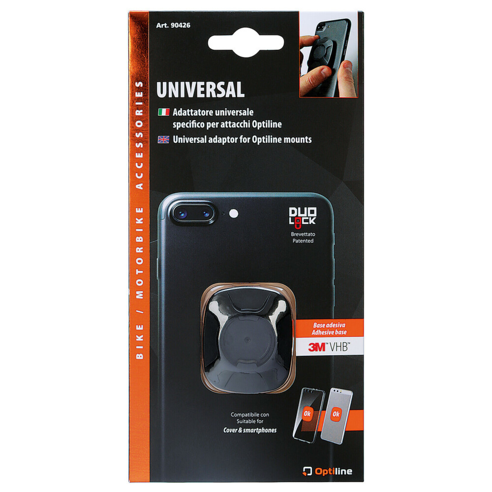 Optiline Opti Universeel, universele adapter - Zwart