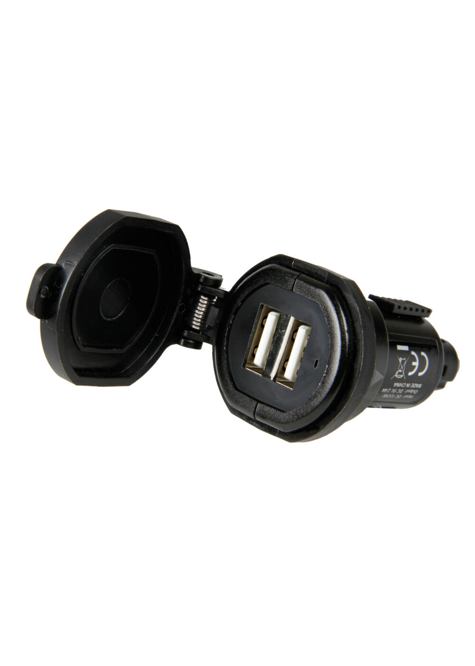 Optiline Din-Tech, 2 Usb ports Din charger - Fast Charge - 2700 mA - 12/32V