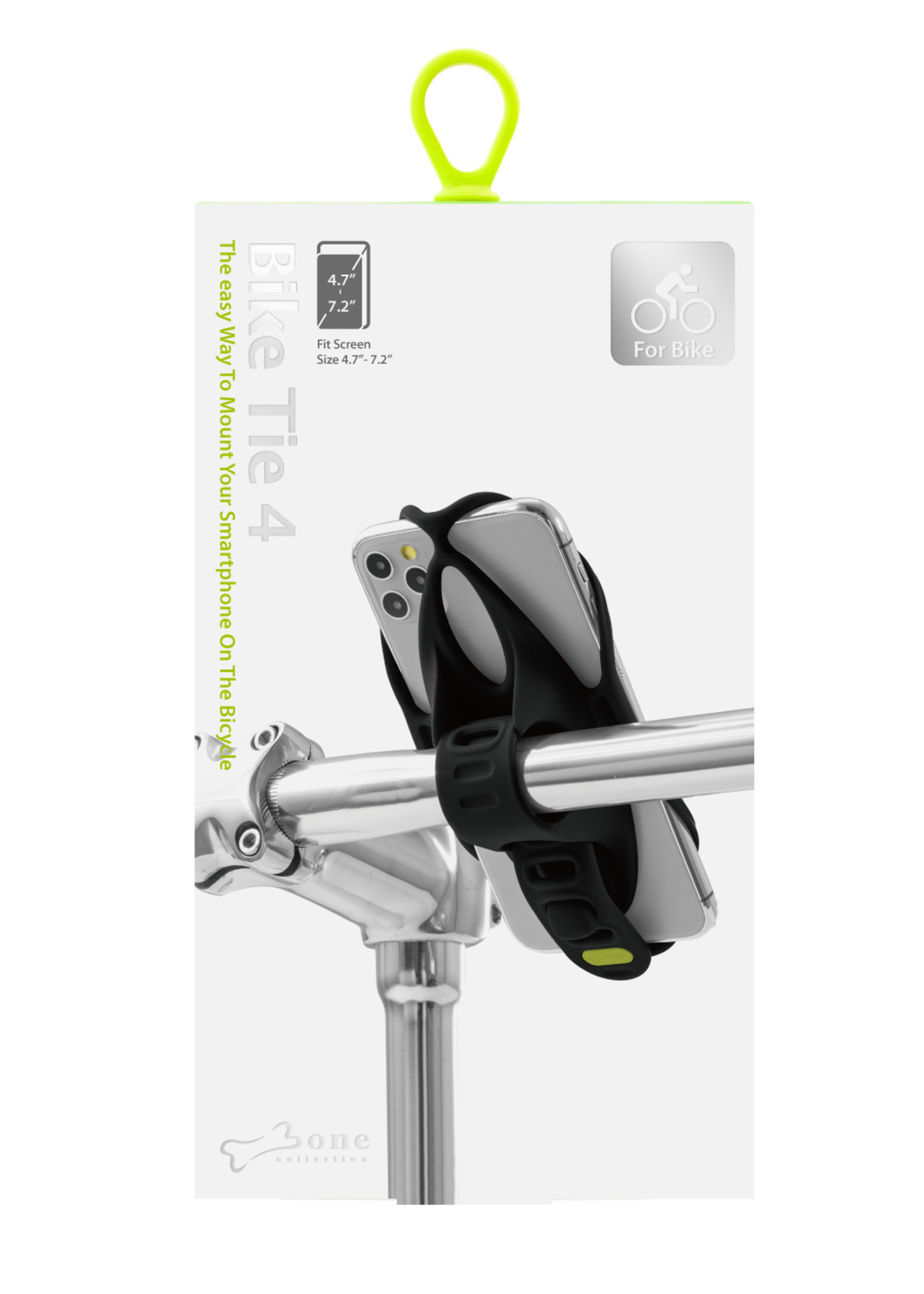 Bone Bike Tie 4 Black telefoonhouder fiets universeel 5.8-7.2 inch