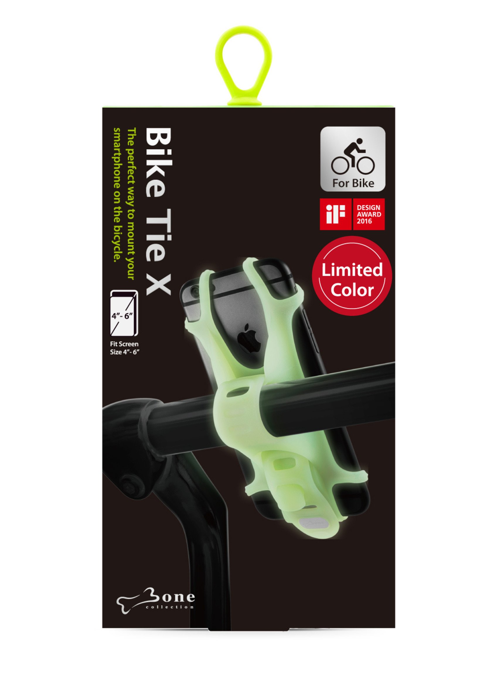 Bone Bike Tie X -Black phone holder bicycle universal