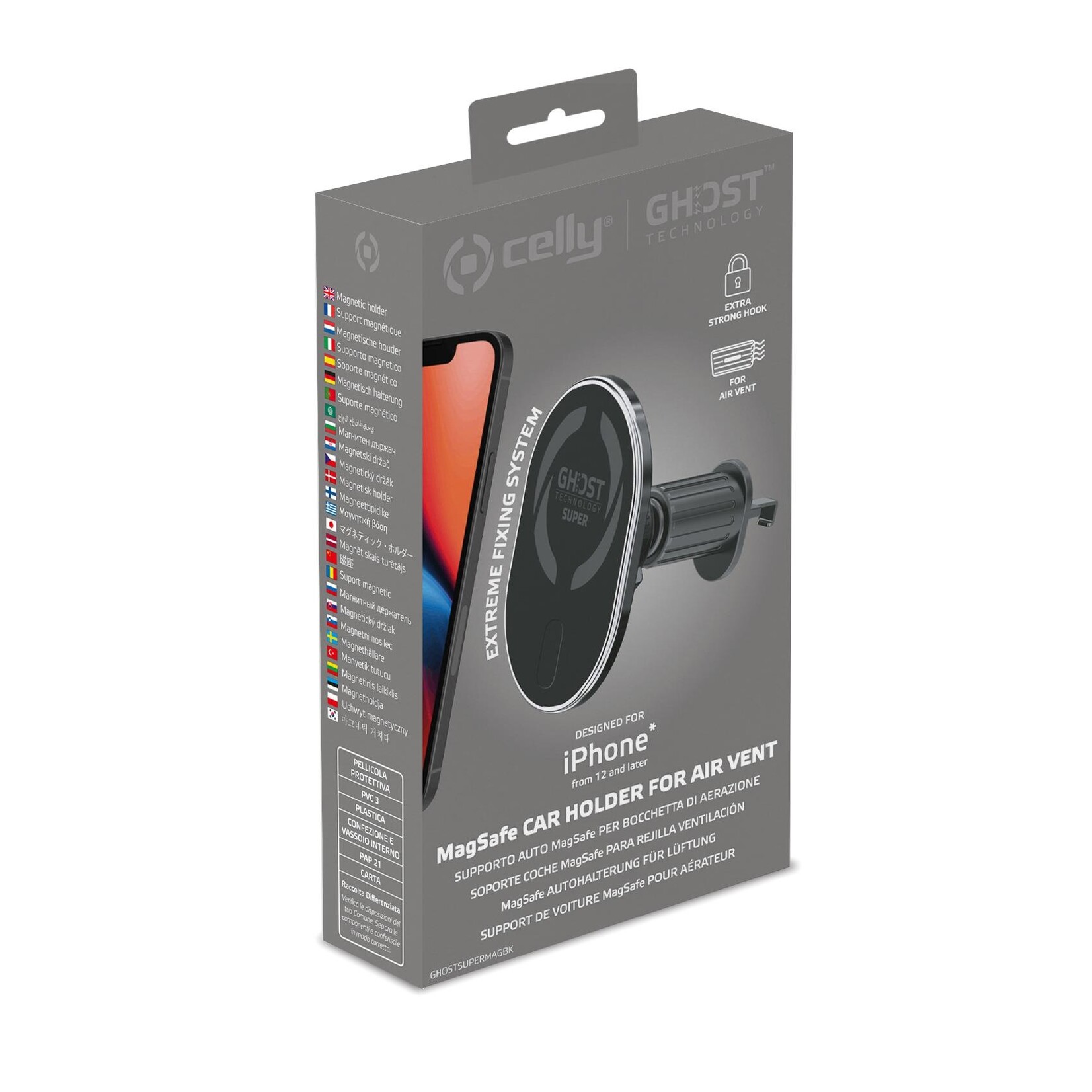 Celly GHOST SUPER MAG BK