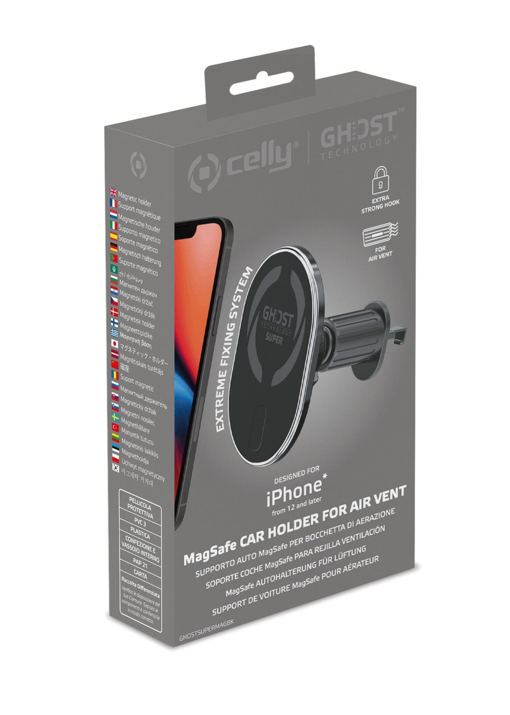 Celly GHOST SUPER MAG BK