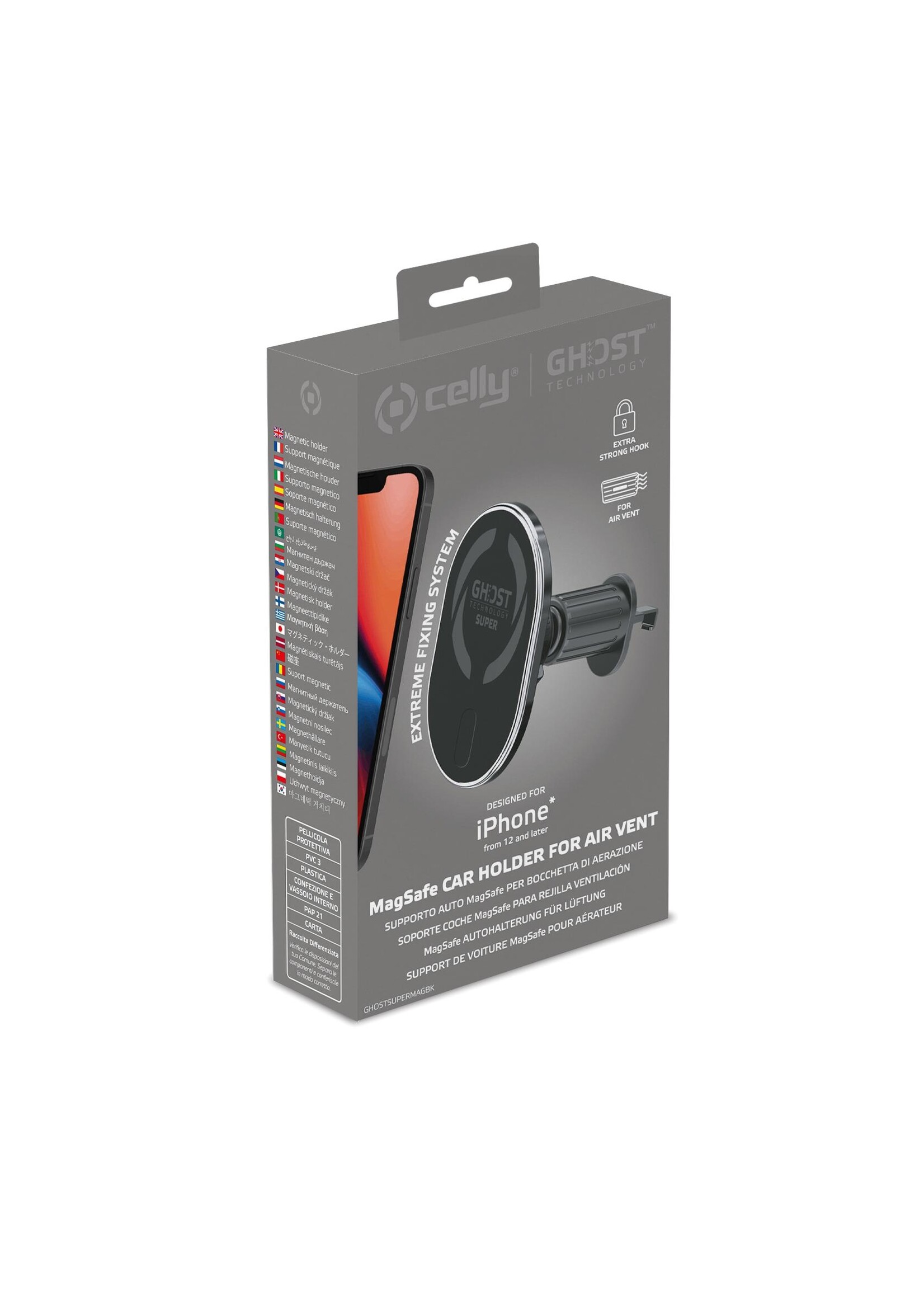 Celly GHOST SUPER MAG BK