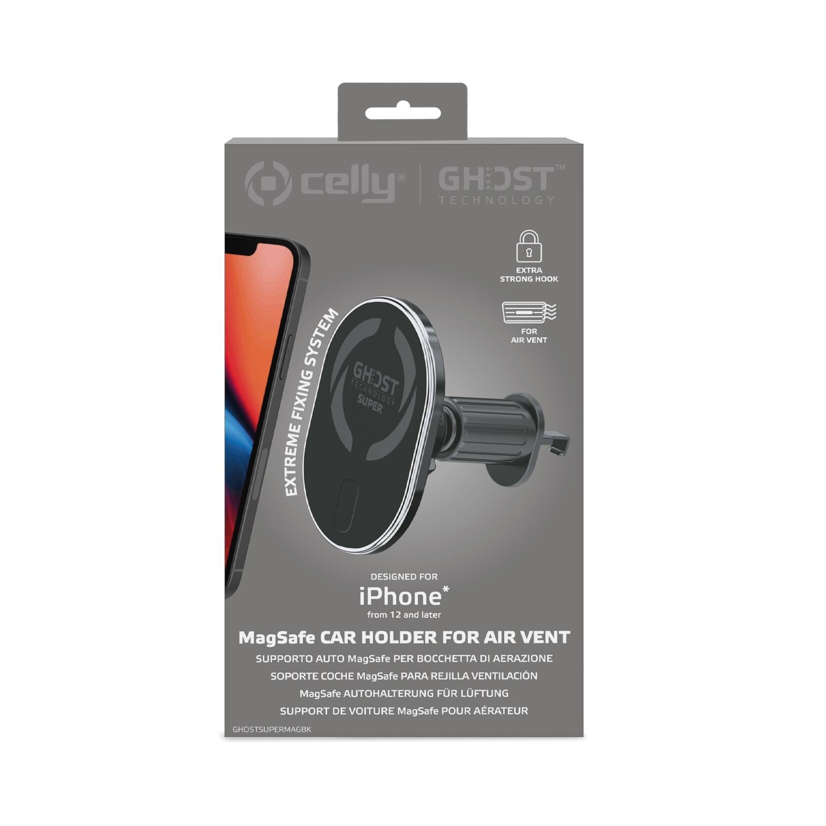 Celly GHOST SUPER MAG BK