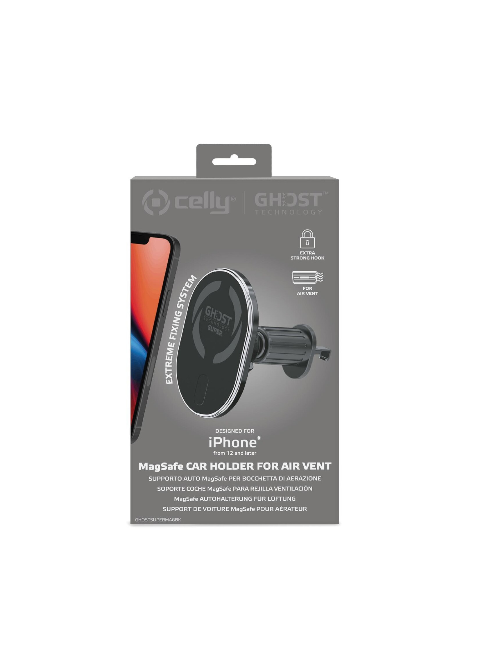 Celly GHOST SUPER MAG BK