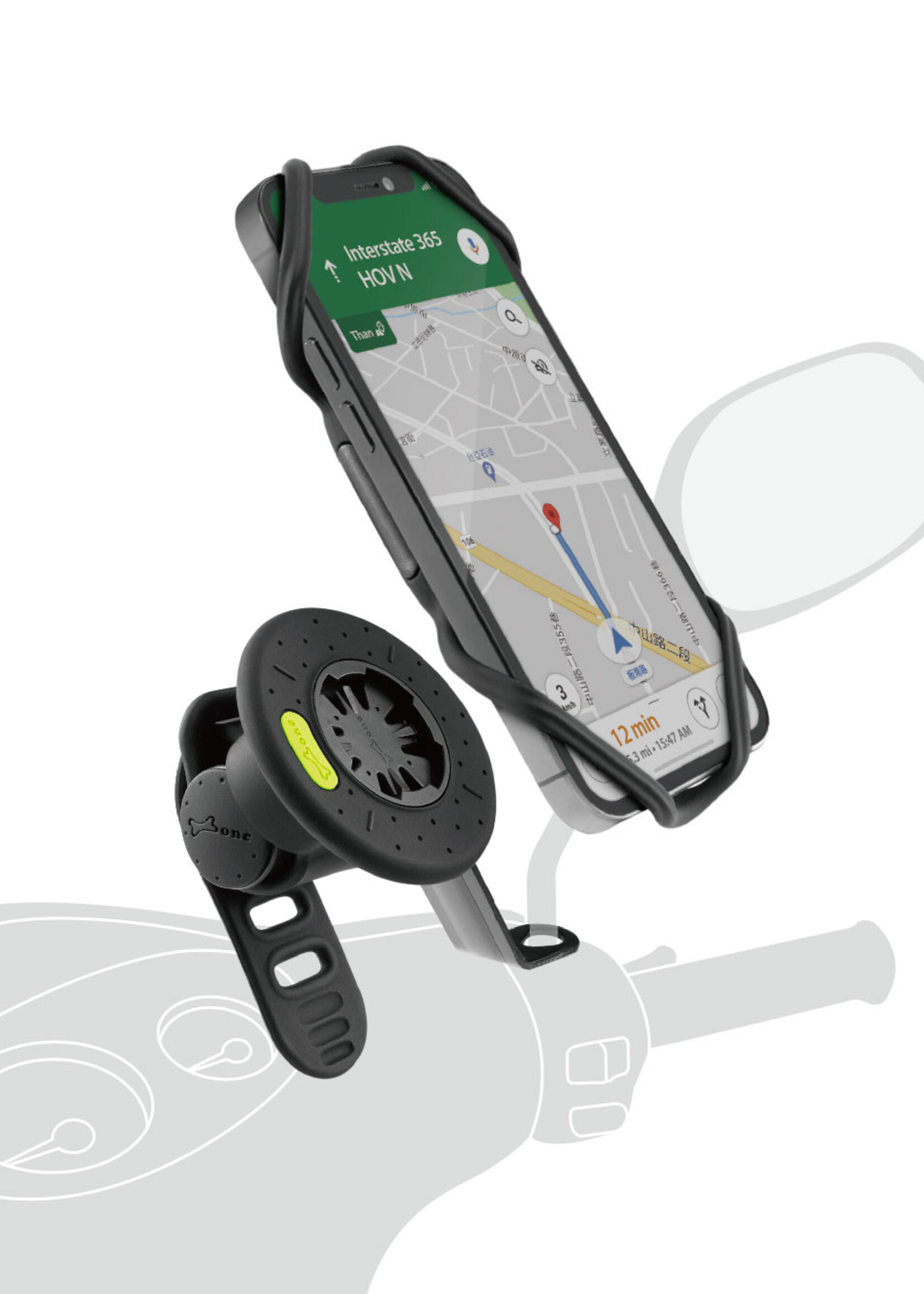 Bone Motorcycle Phone Holder-Bike Tie Connect Kit-G