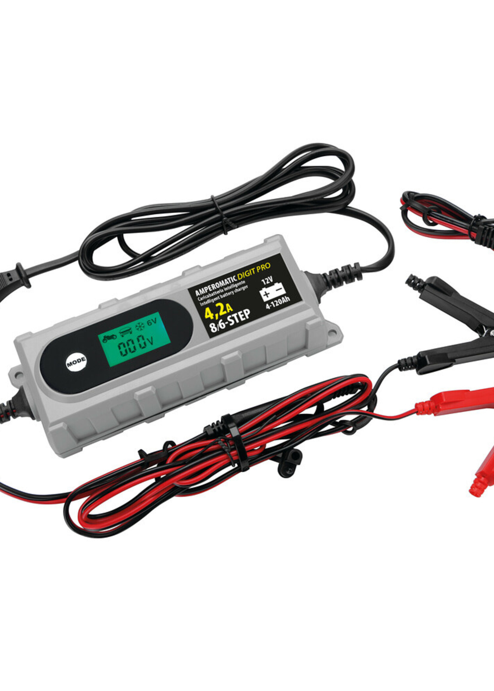 Lampa Amperomatic Digit Pro, smart battery charger, 12V - 4,2A