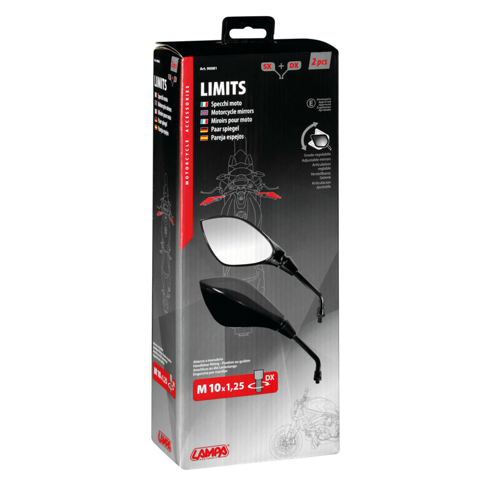 Lampa Limits , paar achteruitkijkspiegels
