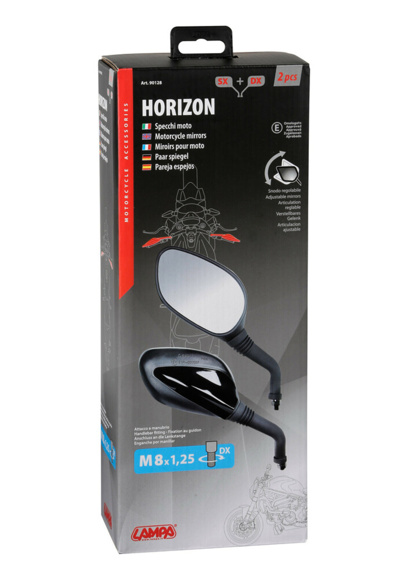 Lampa Horizon, paar achteruitkijkspiegels