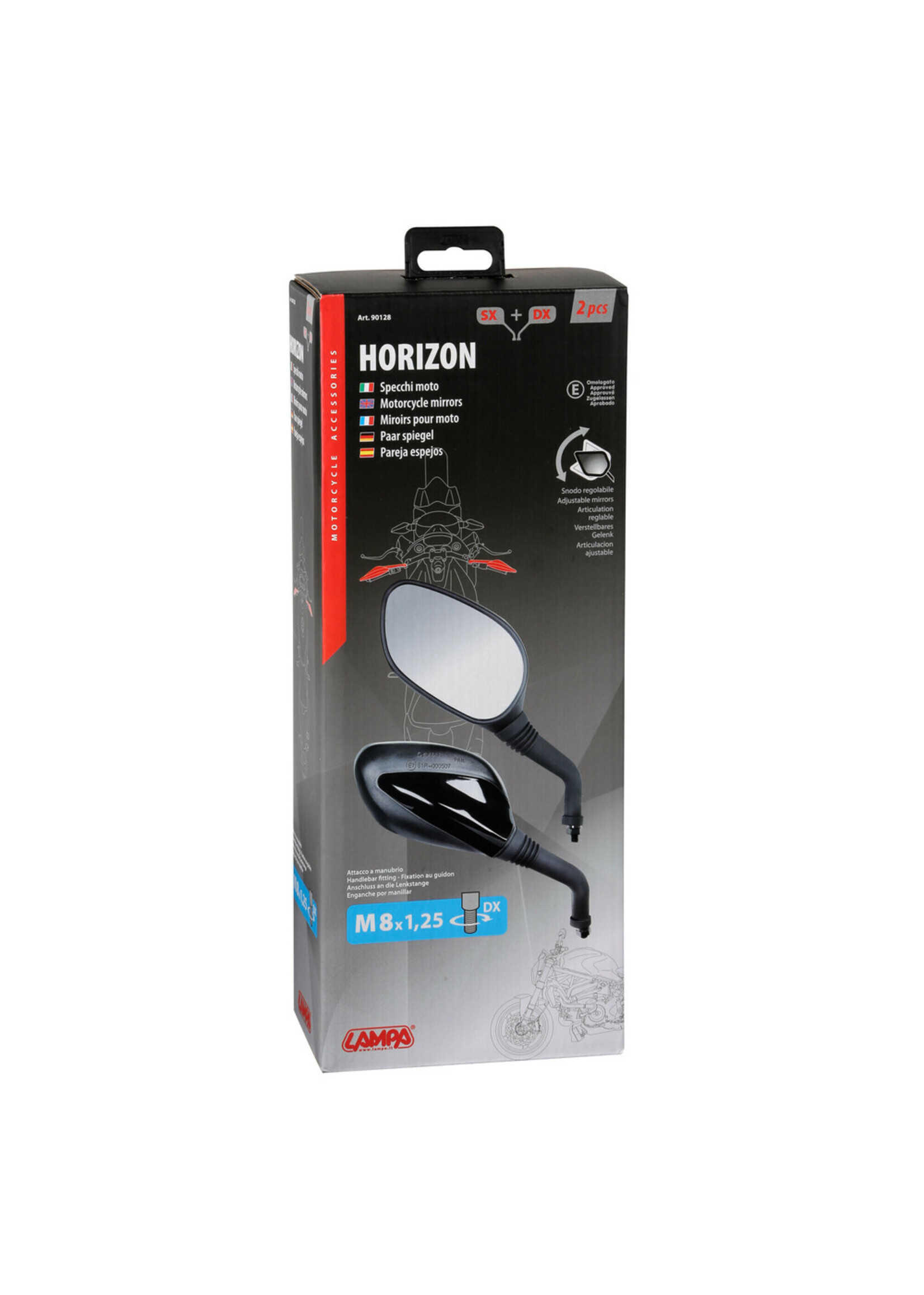 Lampa Horizon, paar achteruitkijkspiegels