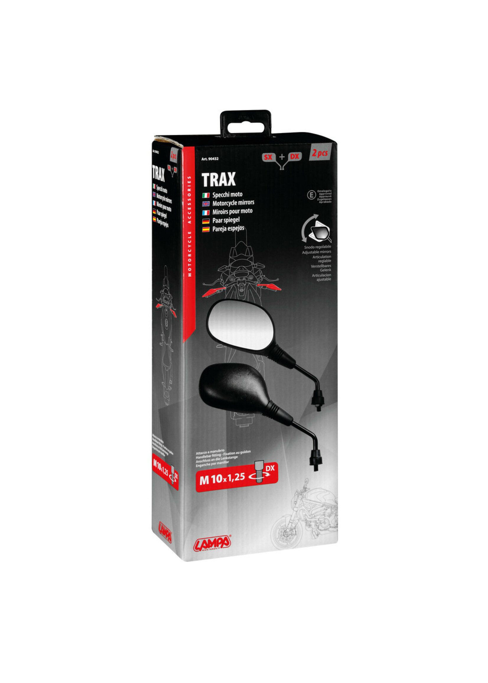 Lampa Trax, pair of rearview mirrors