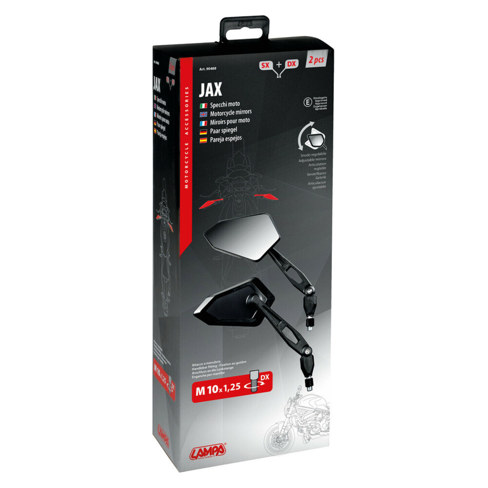 Lampa Jax, pair of rearview mirrors