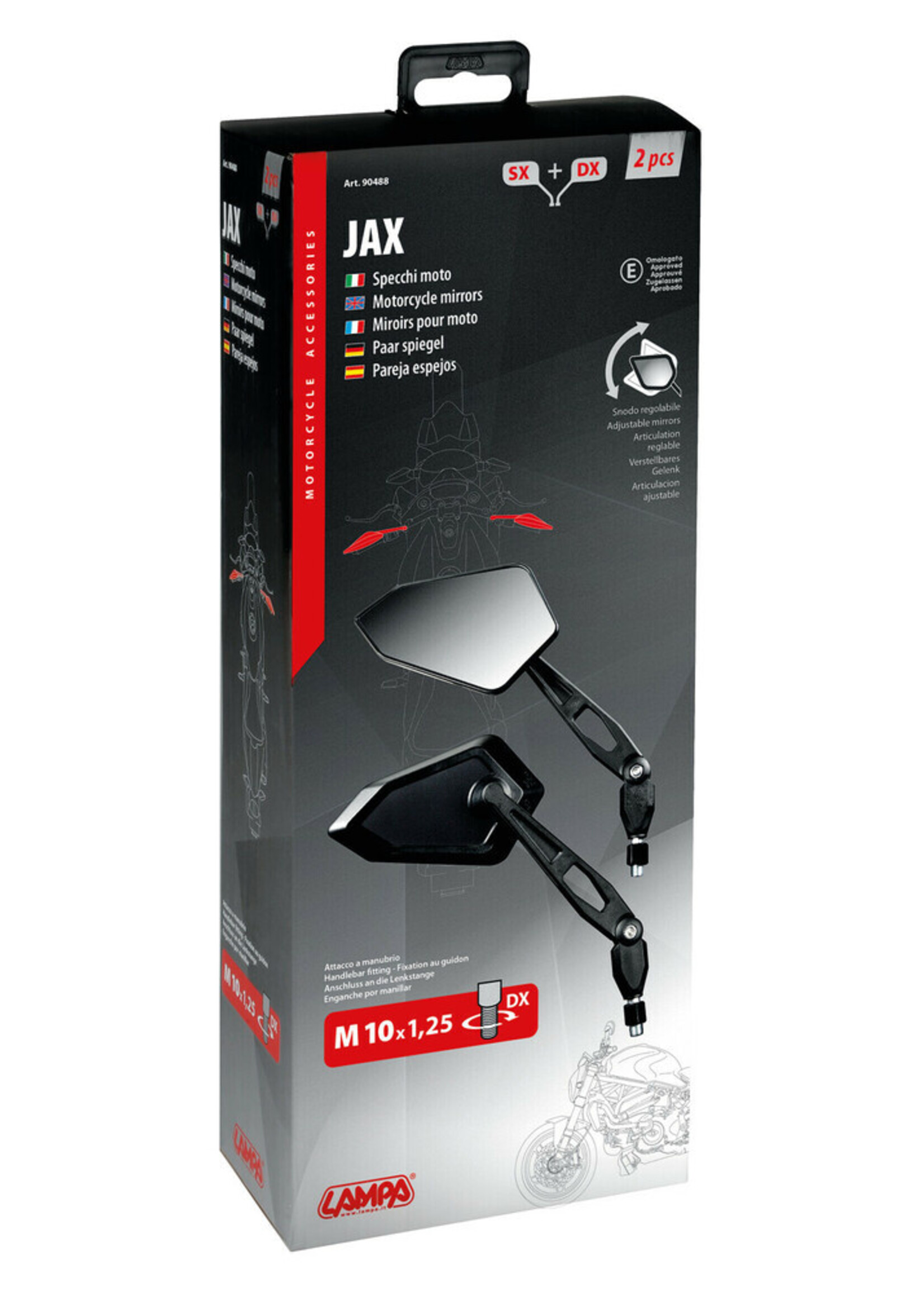 Lampa Jax, pair of rearview mirrors