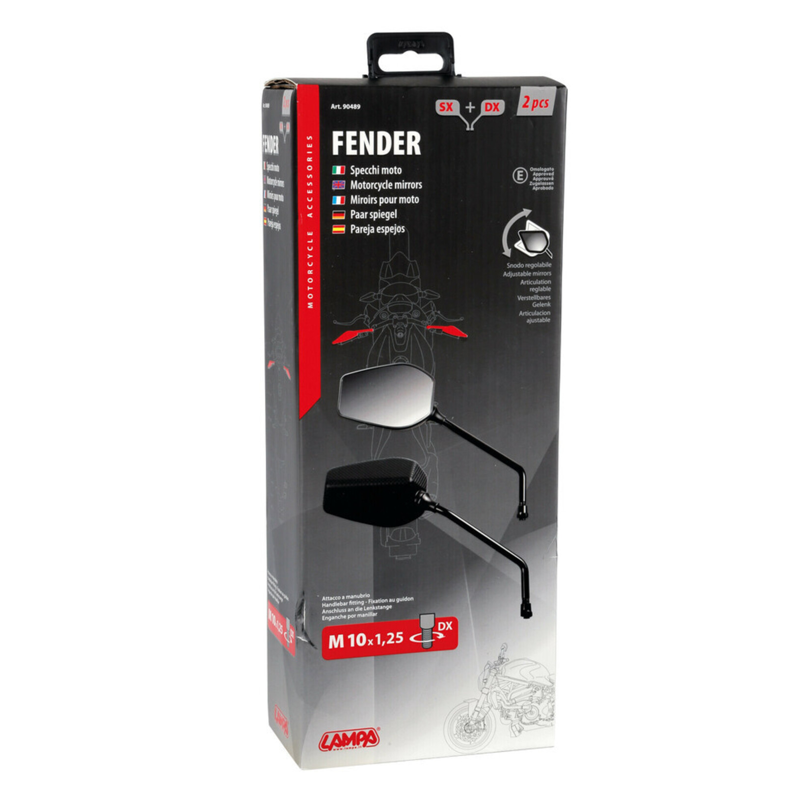 Lampa Fender, paar achteruitkijkspiegels