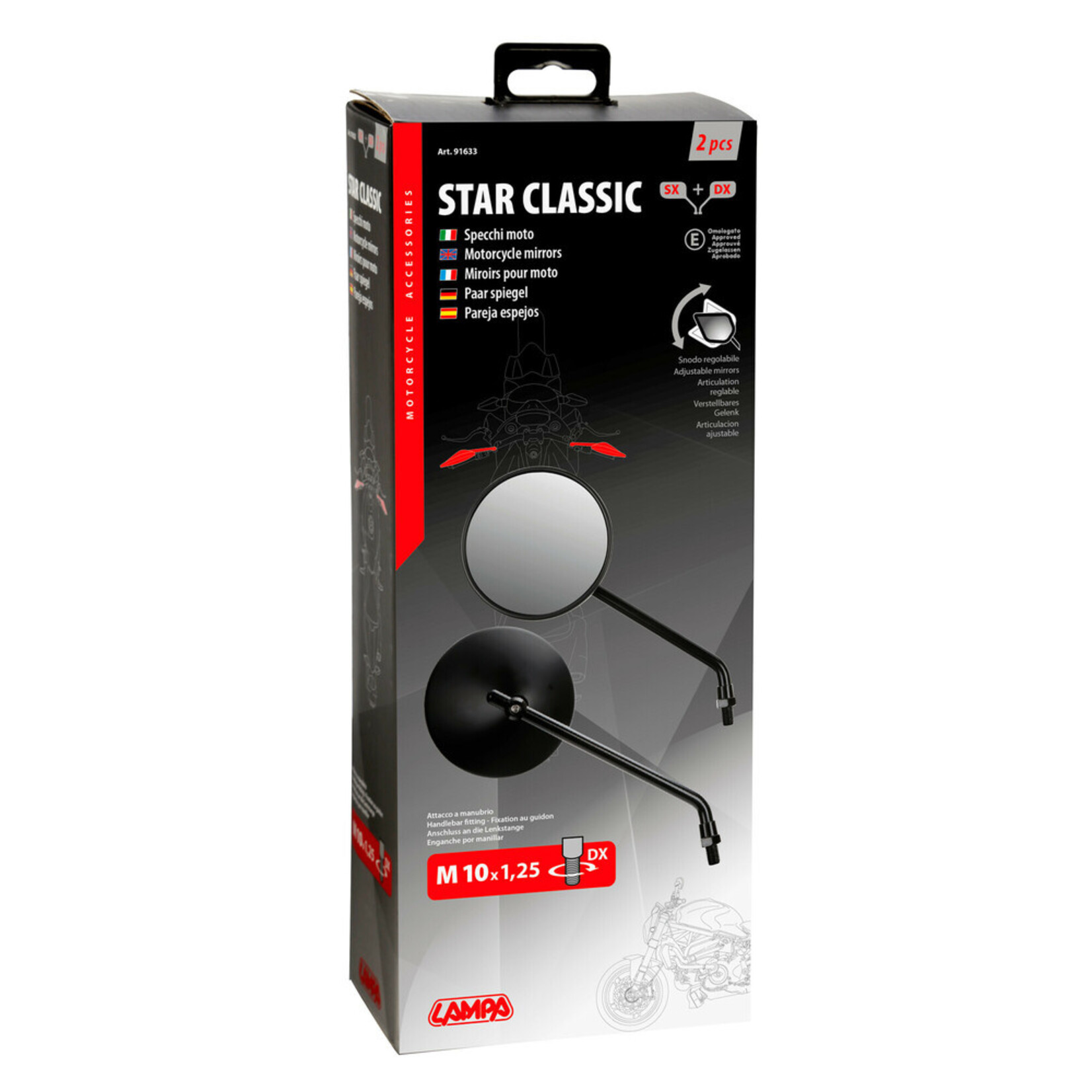 Lampa Star Classic, paar achteruitkijkspiegels