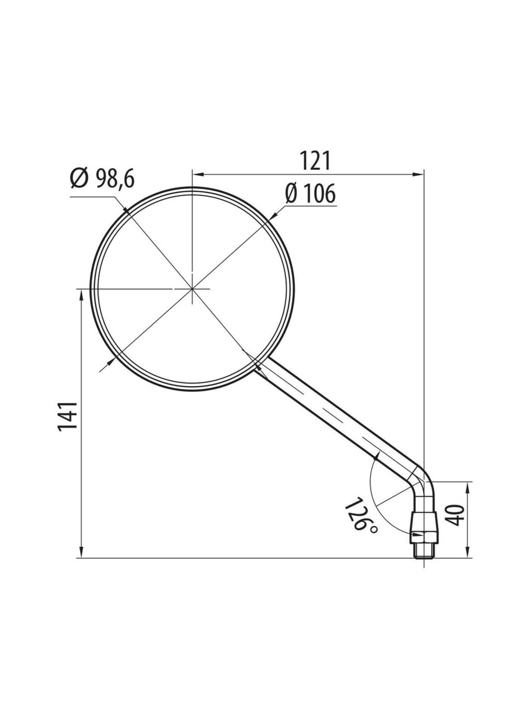 Lampa Star Classic, paar achteruitkijkspiegels