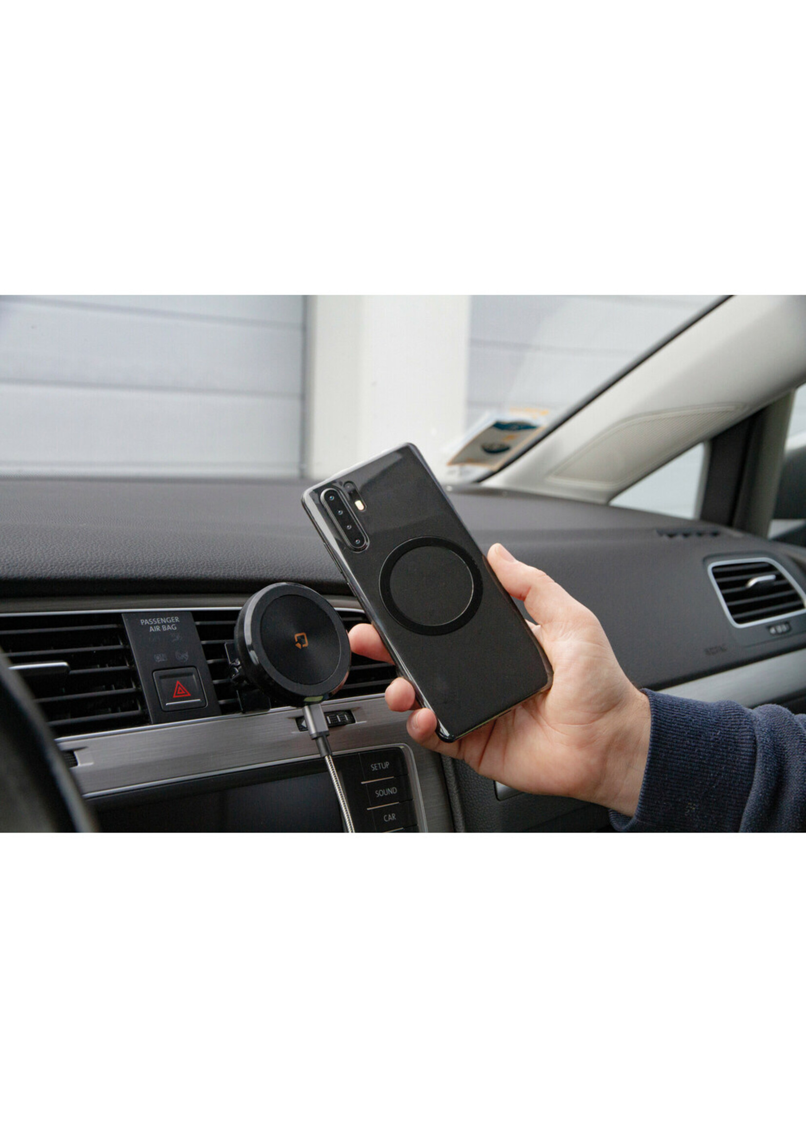 Optiline Mag Wireless Airvent, Magnetische telefoonhouder voor ontluchter met draadloze lading