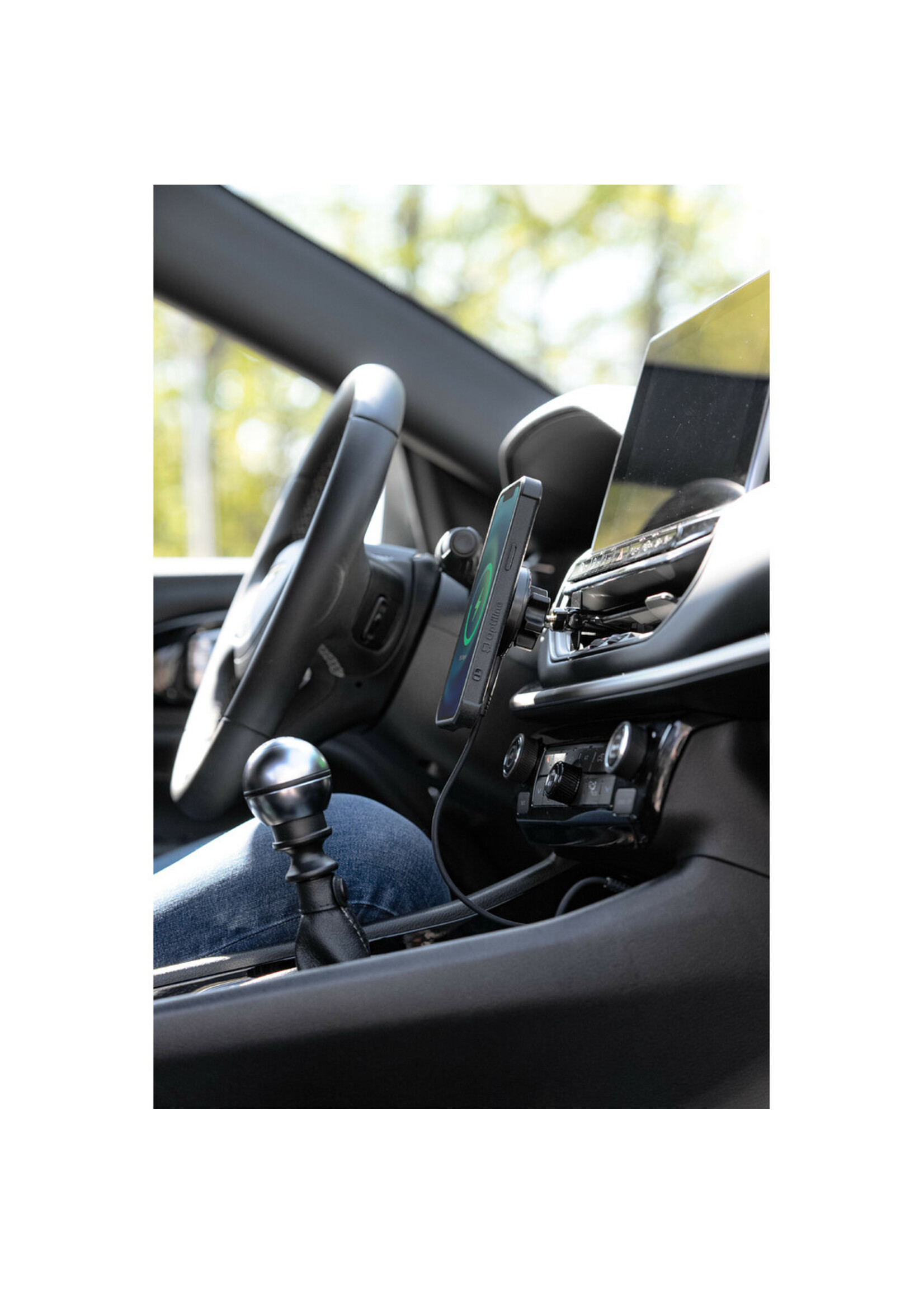 Optiline Mag Wireless Airvent, Magnetic phone holder for air vent with wireless charge