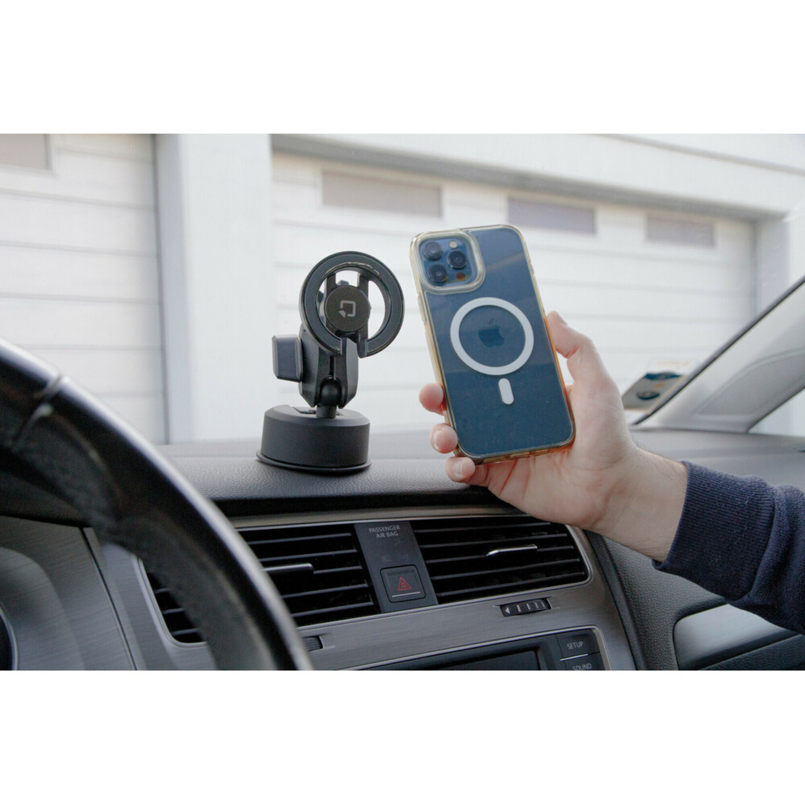 Optiline Mag Pro Orbit, Magnetic phone holder with adhesive suction cup