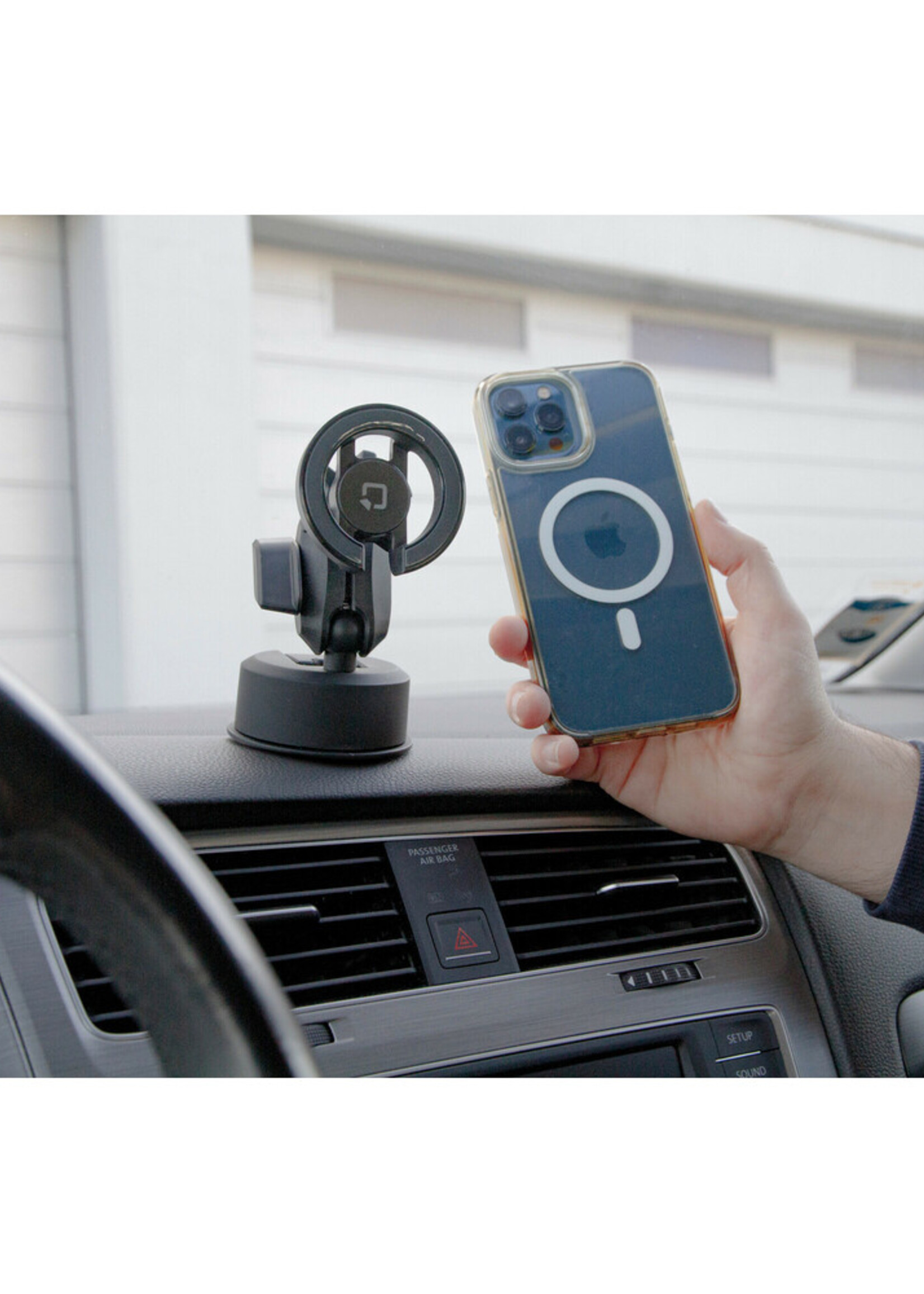 Optiline Mag Pro Orbit, Magnetic phone holder with adhesive suction cup