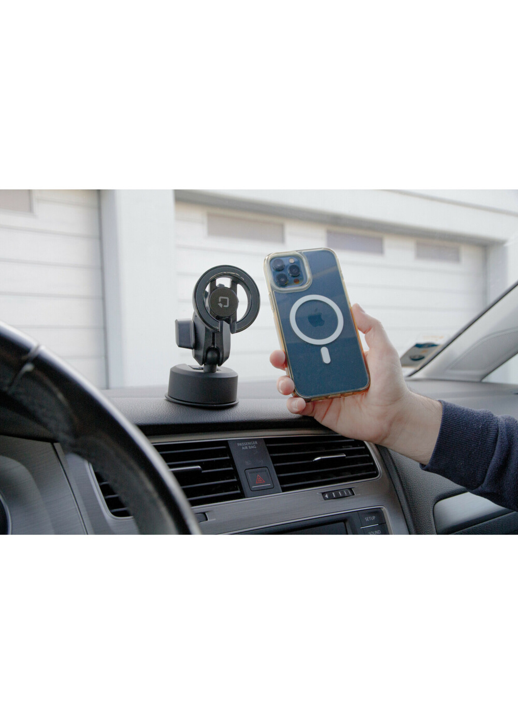 Optiline Mag Pro Orbit, Magnetic phone holder with adhesive suction cup